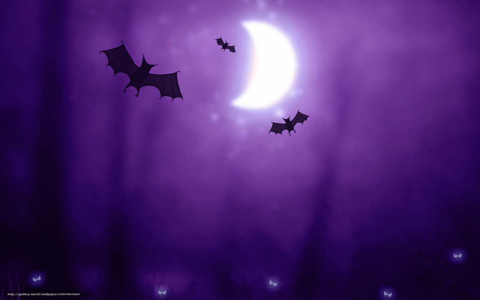 Download Wallpaper Halloween, Bats, Being, Moon Free - Halloween Wallpaper Bats - HD Wallpaper 