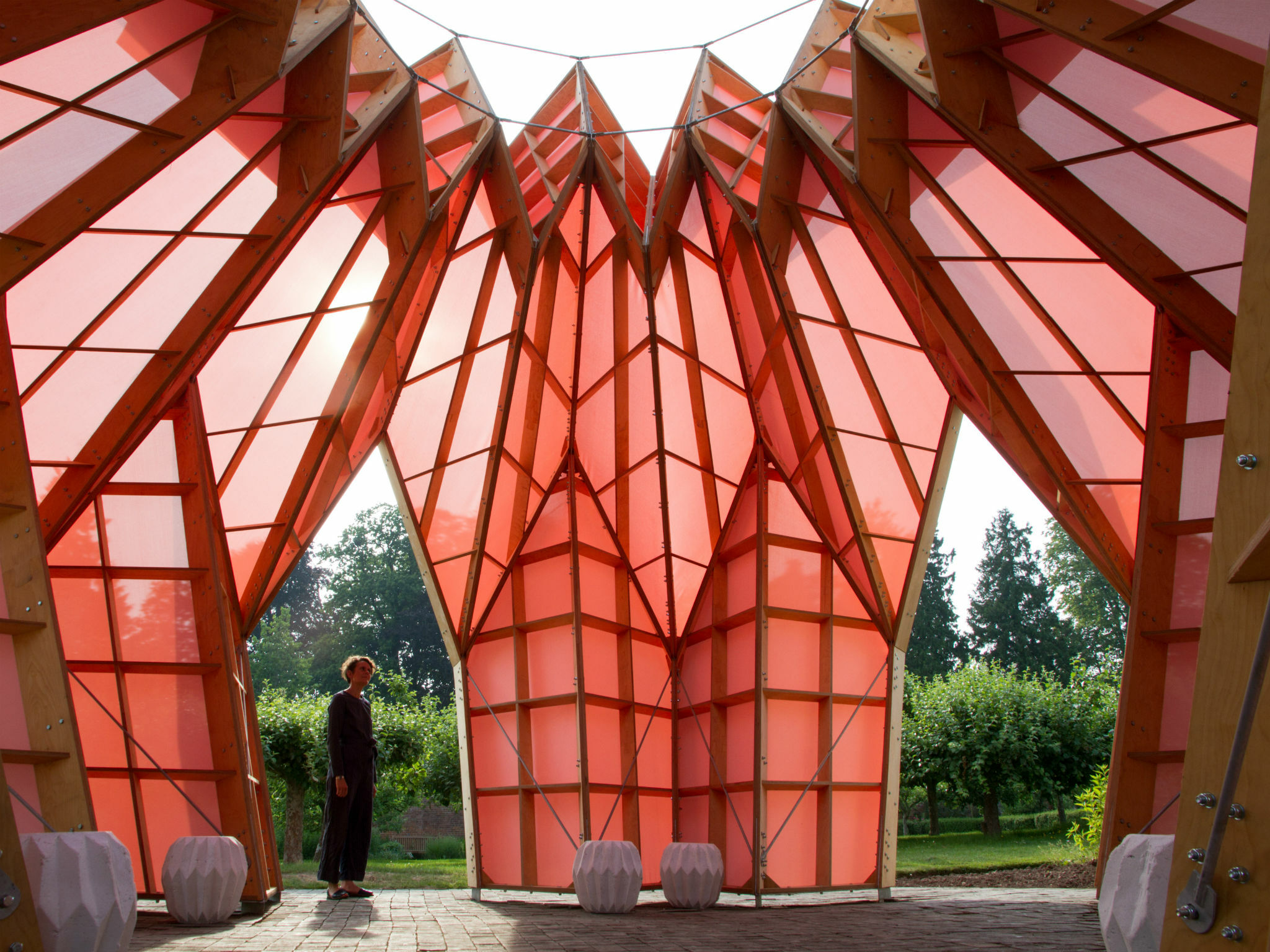 Studio Morison Origami Pavilion - HD Wallpaper 