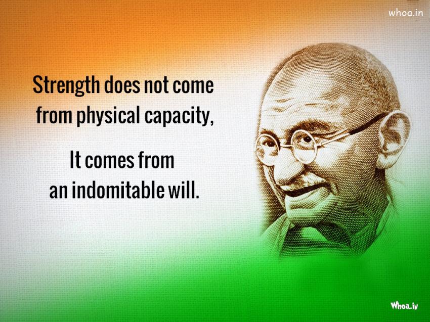 Leadership Quote Of Mahatma Gandhi - Mahatma Gandhi Quotes - 850x637  Wallpaper - teahub.io