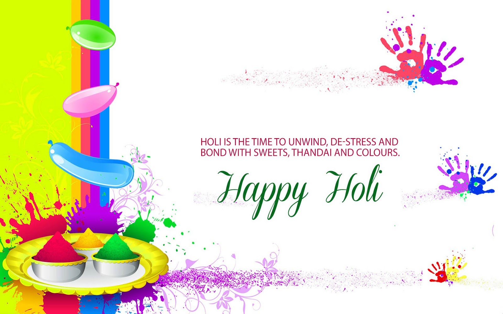 Happy Holi Wishes To Team 1600x1000 Wallpaper