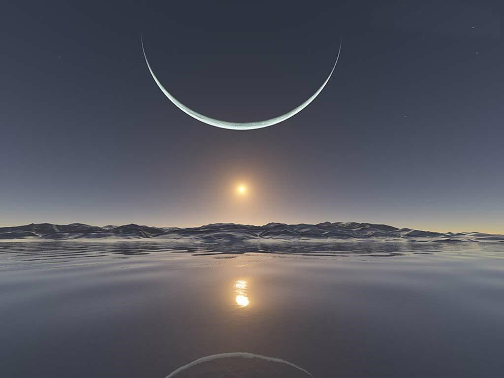 Polar Night Midnight Sun - HD Wallpaper 