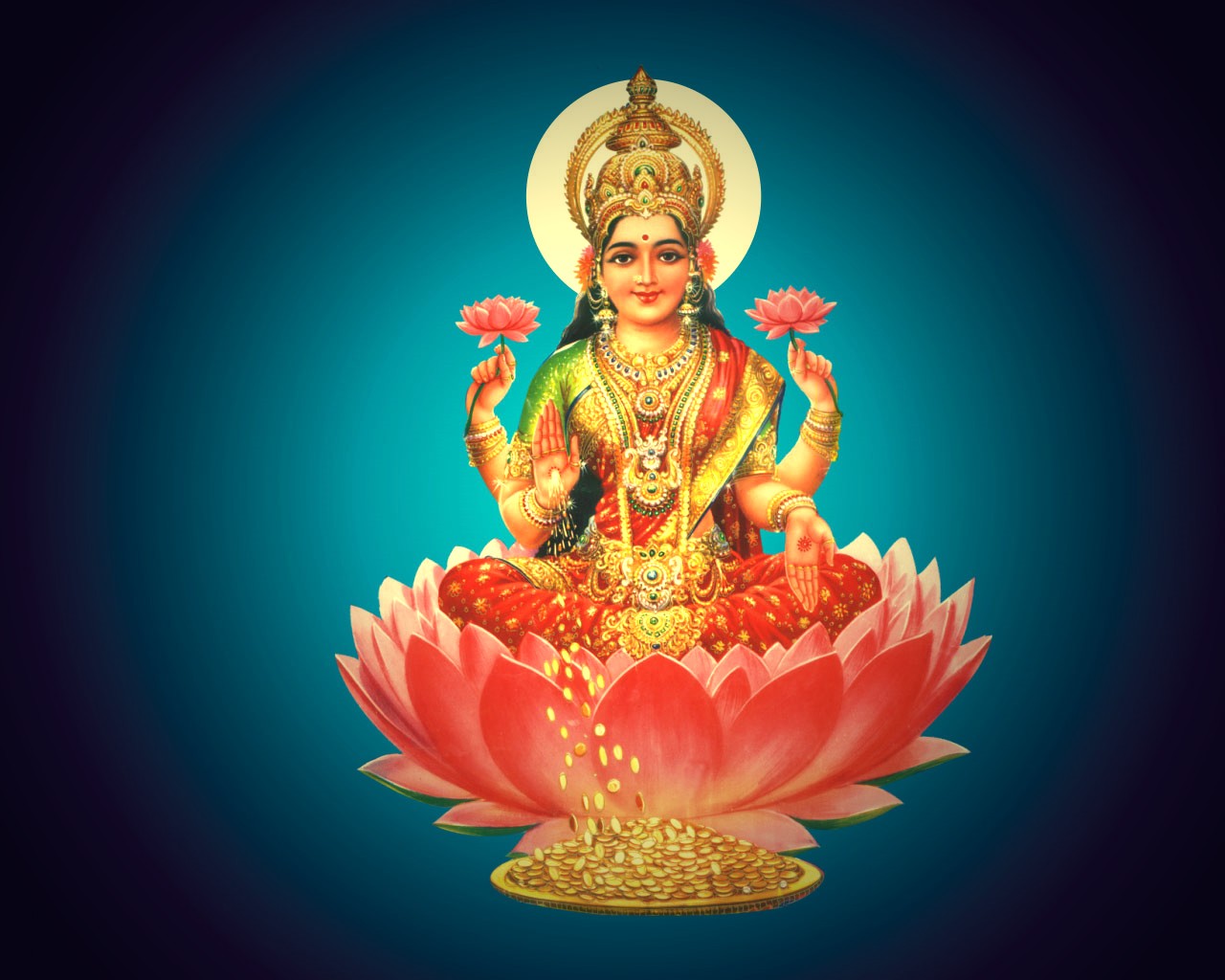 Sri Lakshmi - HD Wallpaper 