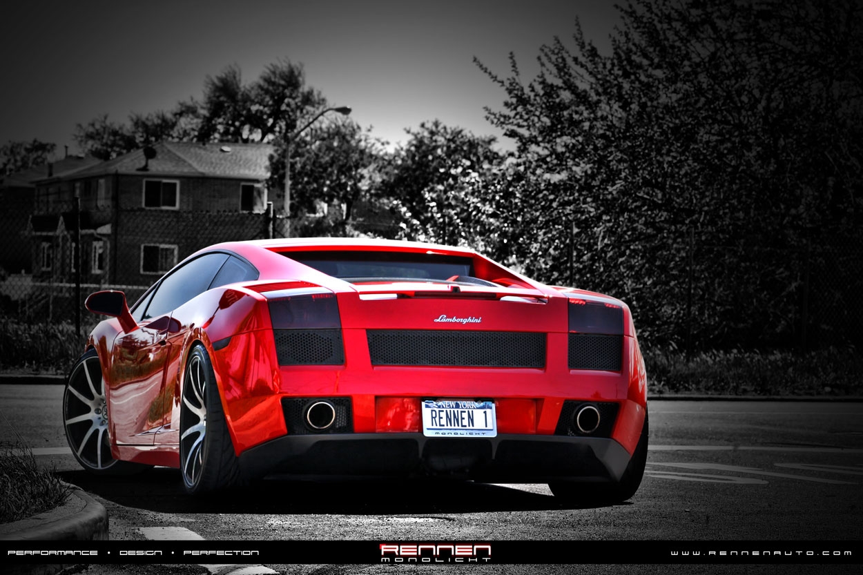 360 Forged Black Lamborghini Gallardo Wallpaper - HD Wallpaper 