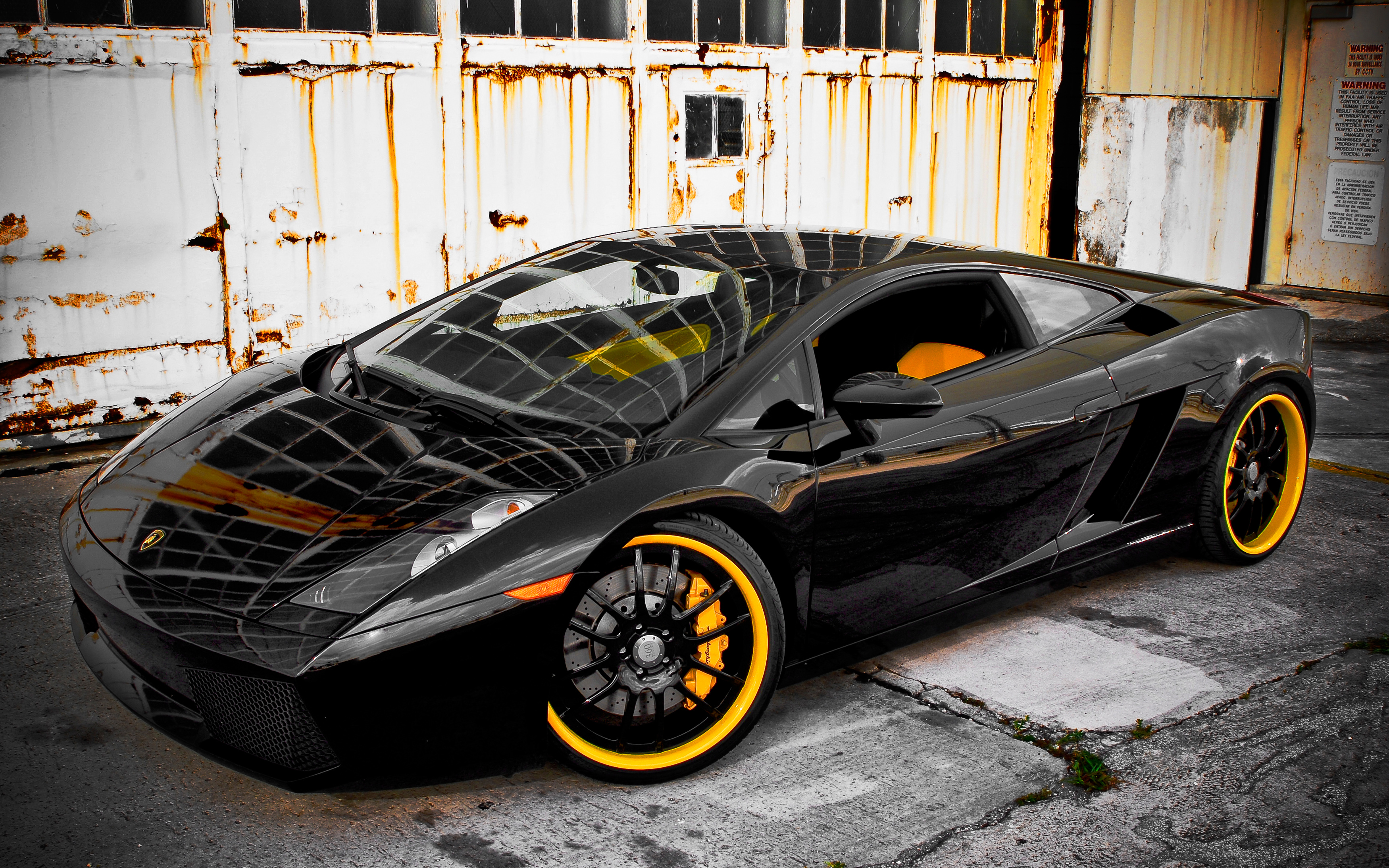 Lamborghini Gallardo All Black - HD Wallpaper 