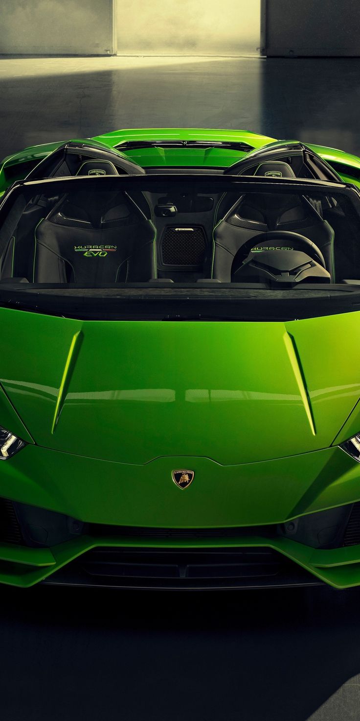 Wallpaper, Lamborghini, Huracan, Green, Convertible, - HD Wallpaper 
