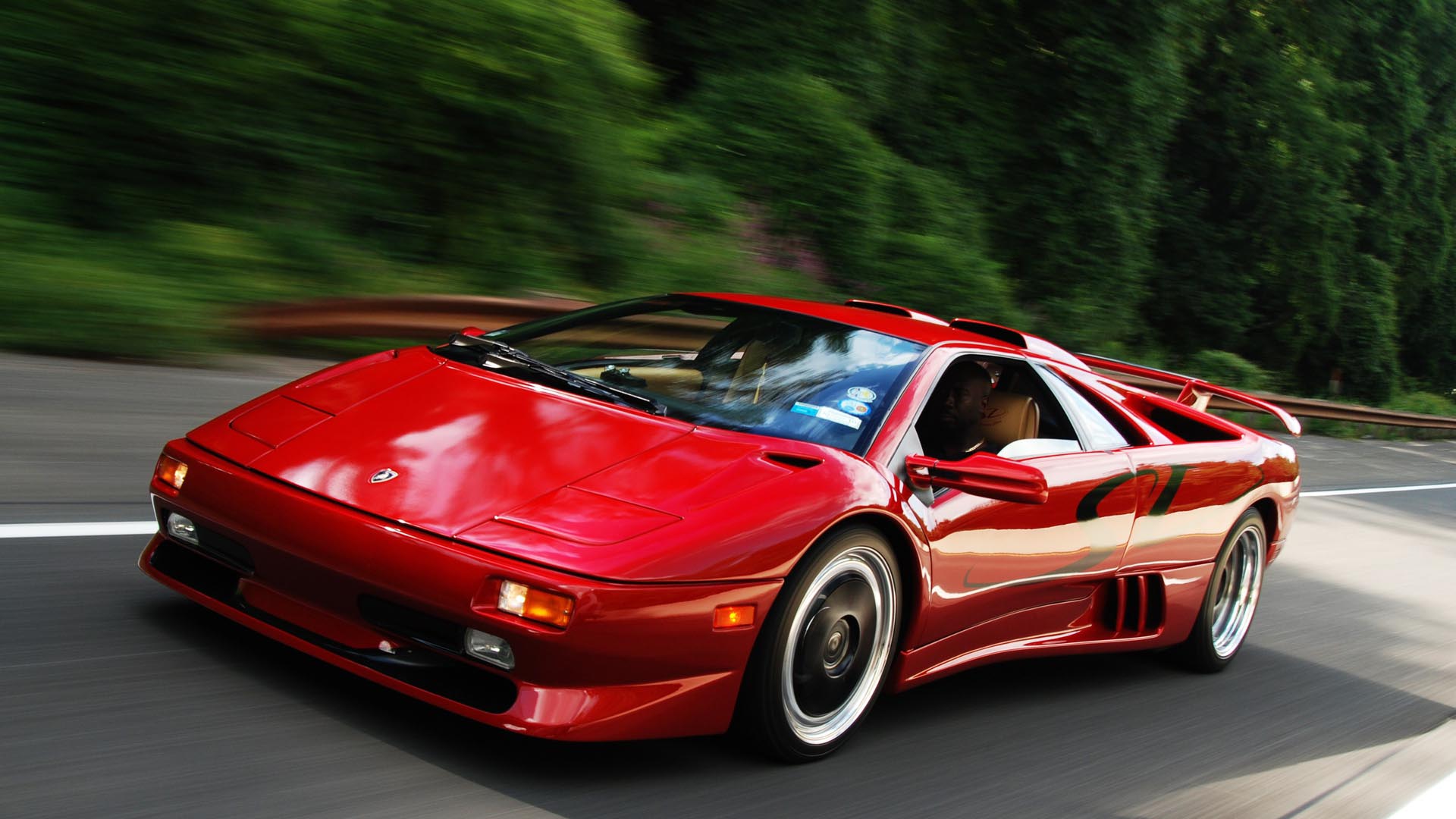 Download Hot Classic Red Lamborghini Wallpaper 2 @ - Lamborghini Diablo Sv - HD Wallpaper 