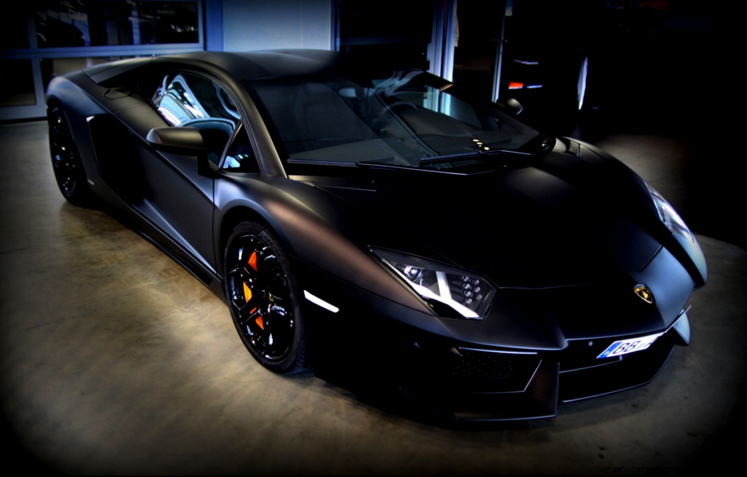 Lamborghini Aventador LP чёрный