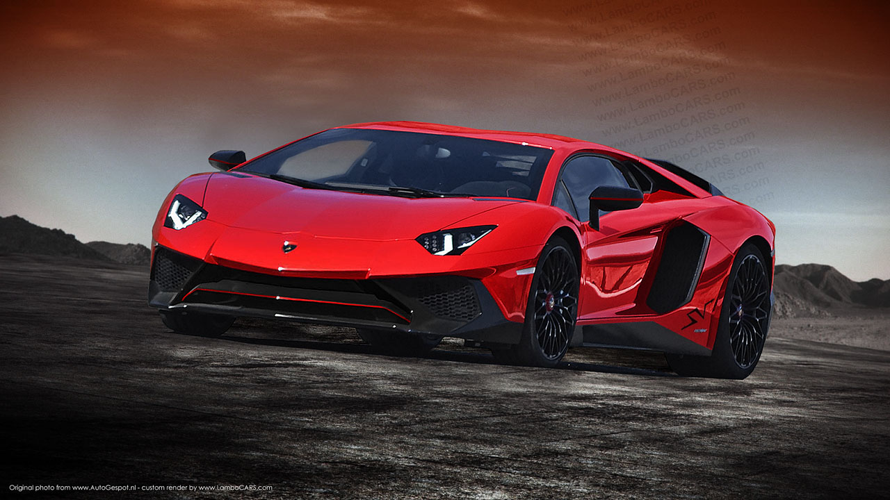 Red Lamborghini Aventador Sv Could Upset The Competition - Red Lambo Aventador Sv - HD Wallpaper 