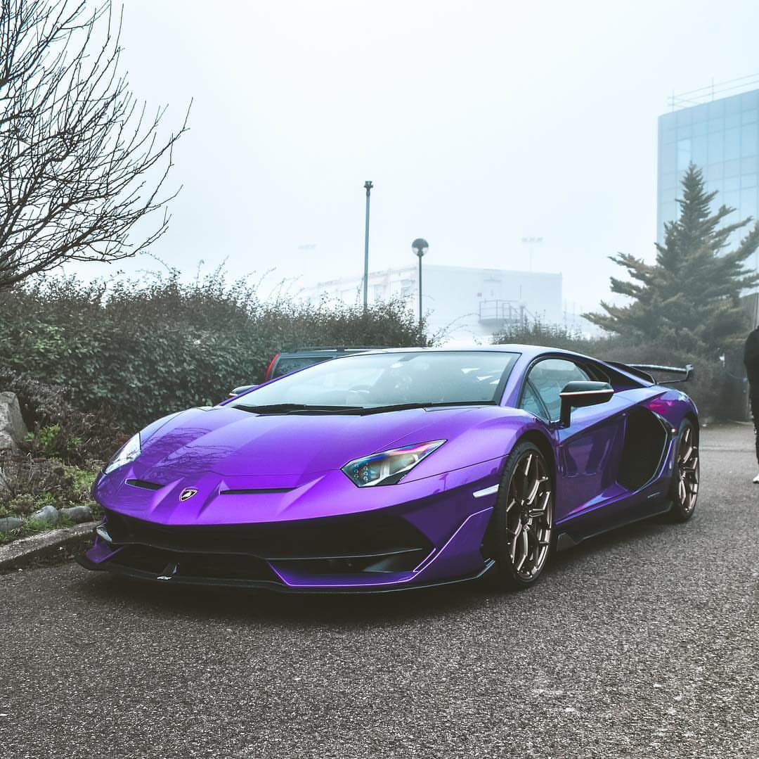 Lamborghini Aventador Svj Viola - HD Wallpaper 