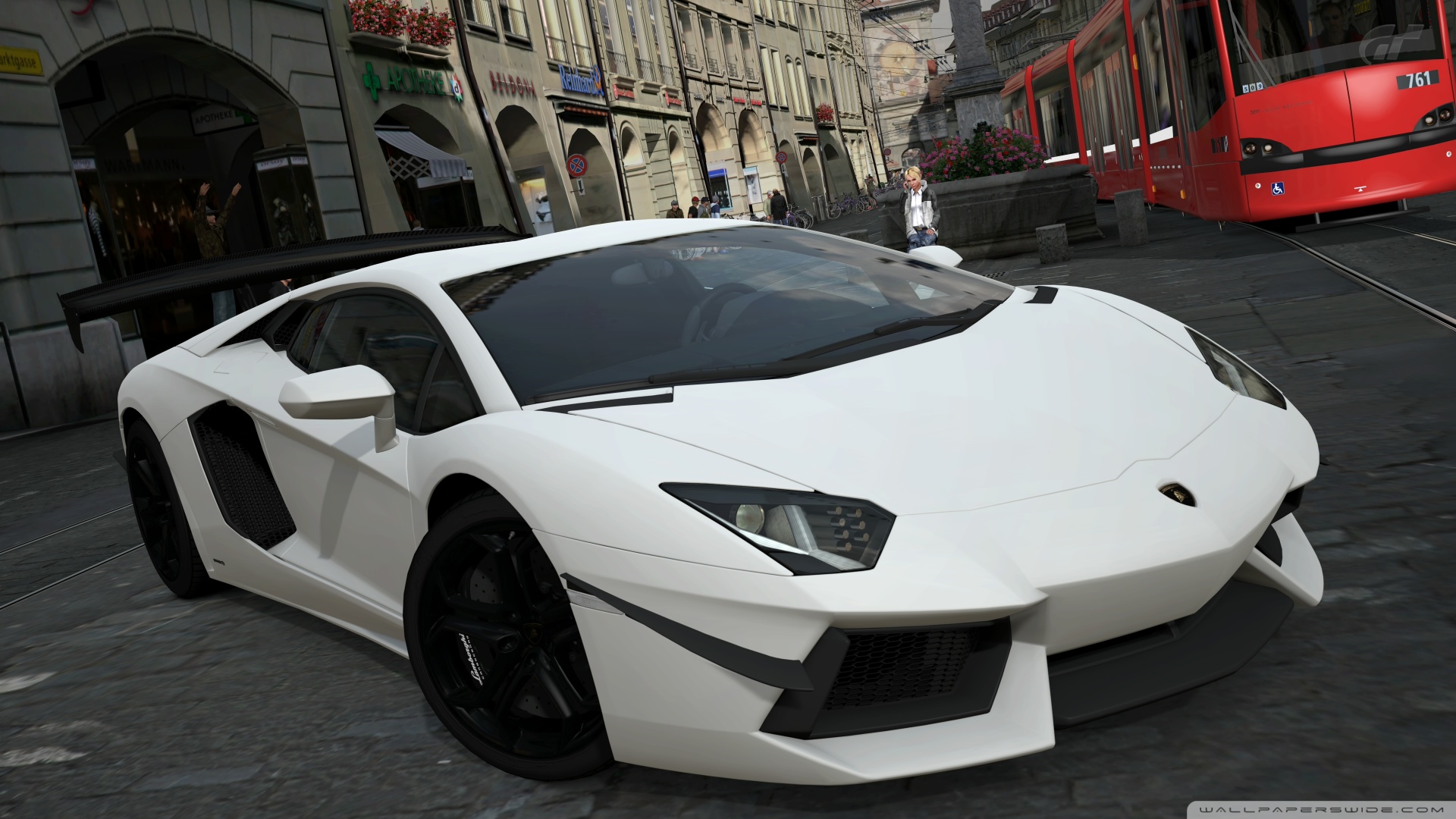 White Lamborghini Aventador Lp700 4 - HD Wallpaper 