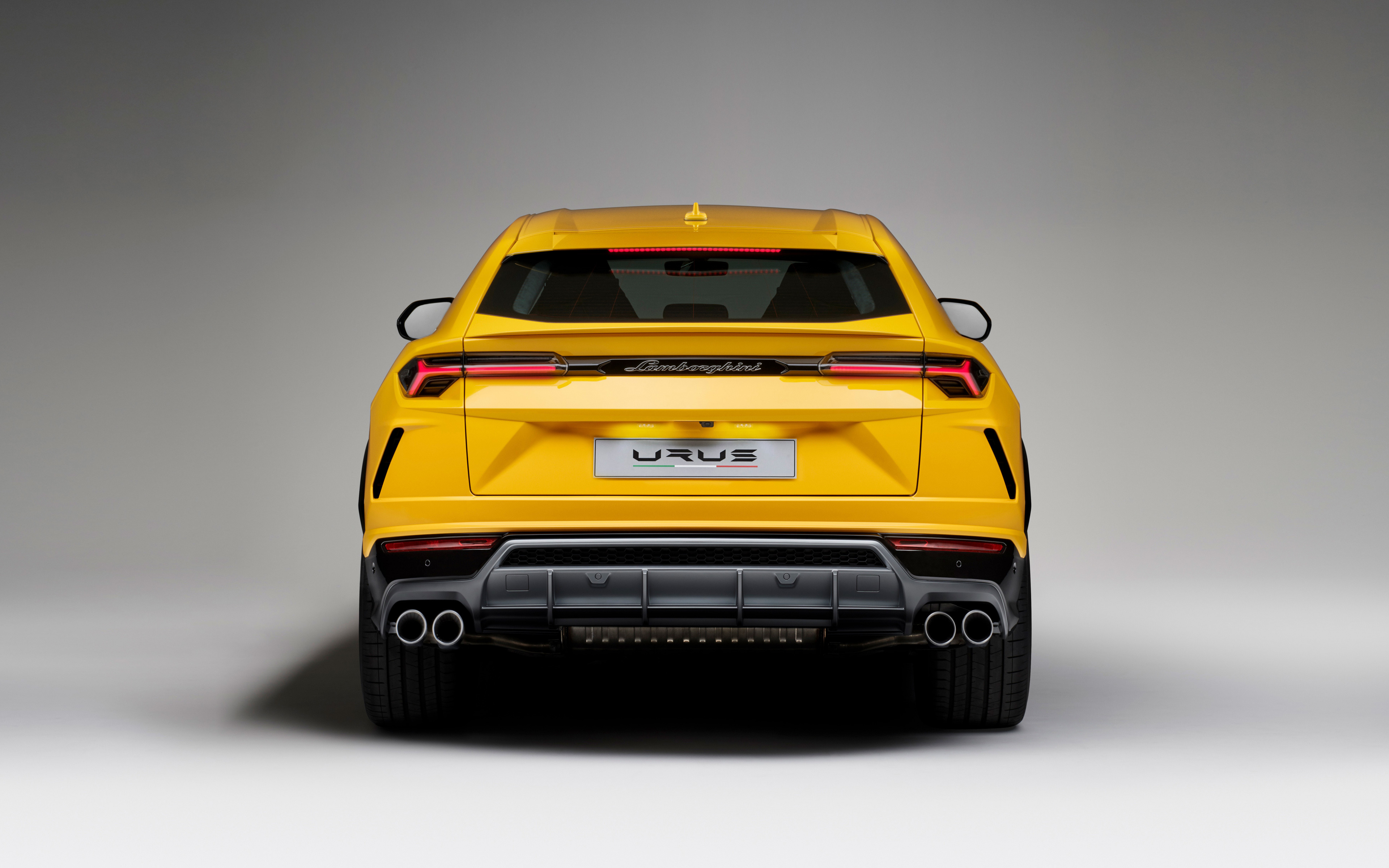 Lamborghini Urus, Yellow Car, Rear View, Wallpaper - Lamborghini Urus Back - HD Wallpaper 