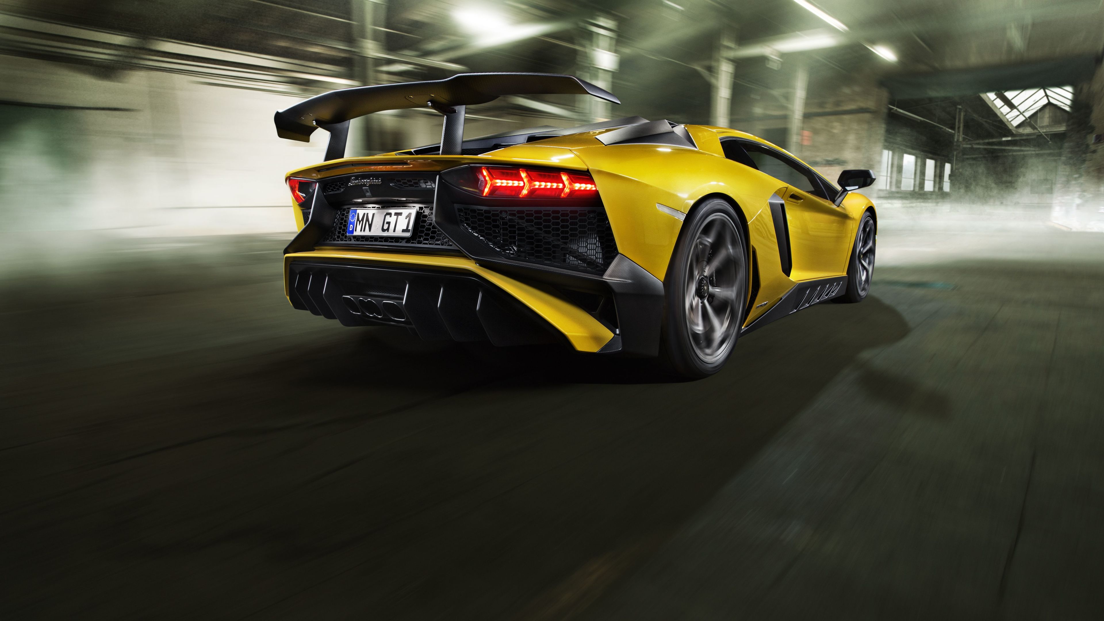 Lamborghini Aventador Sv Powerkit Rear - Lamborghini Aventador Escape - HD Wallpaper 