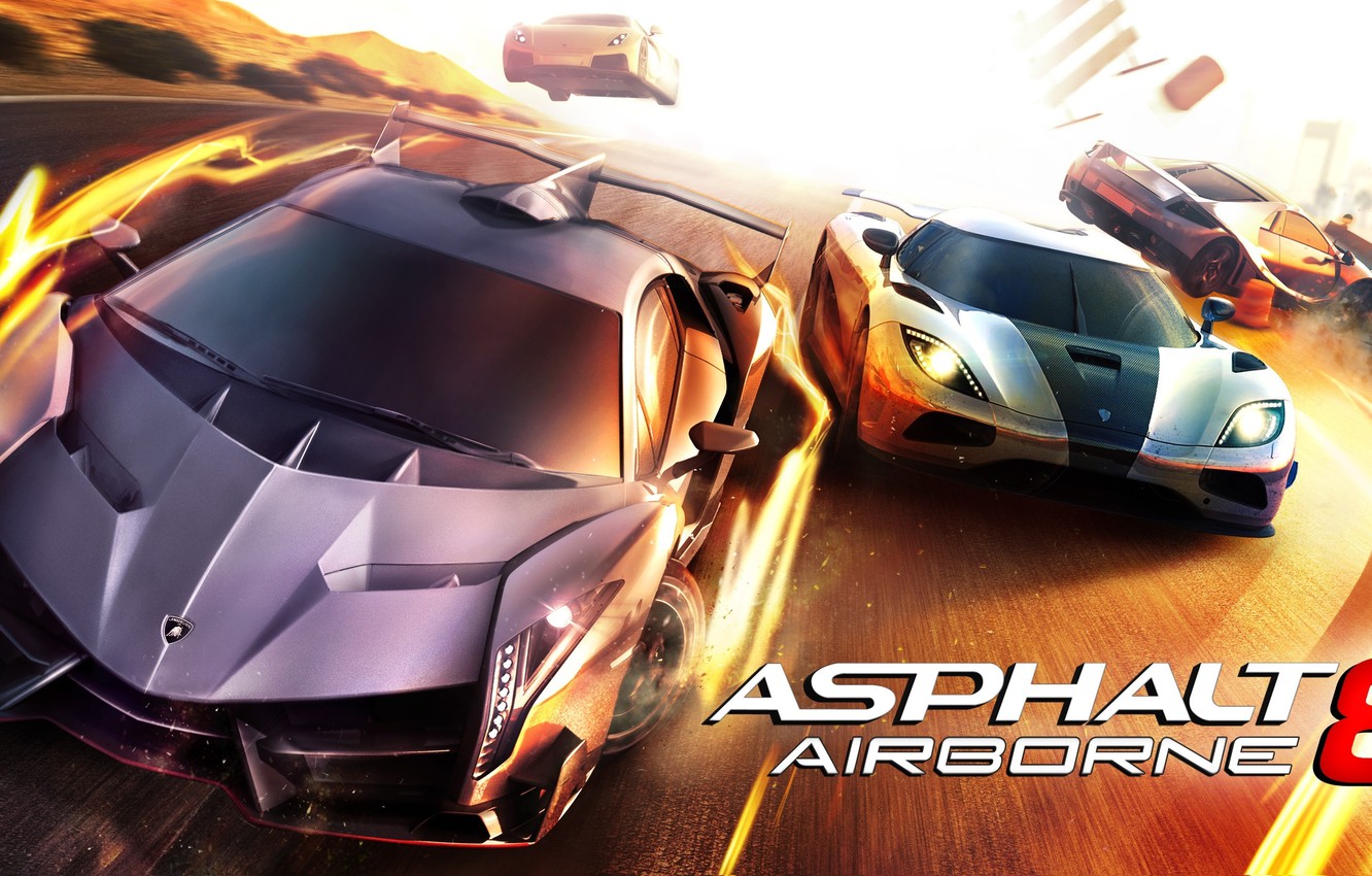 Photo Wallpaper The Game, Race, Game, Race, Ios, Lamborghini - Asphalt 8 Airborne Game Download - HD Wallpaper 