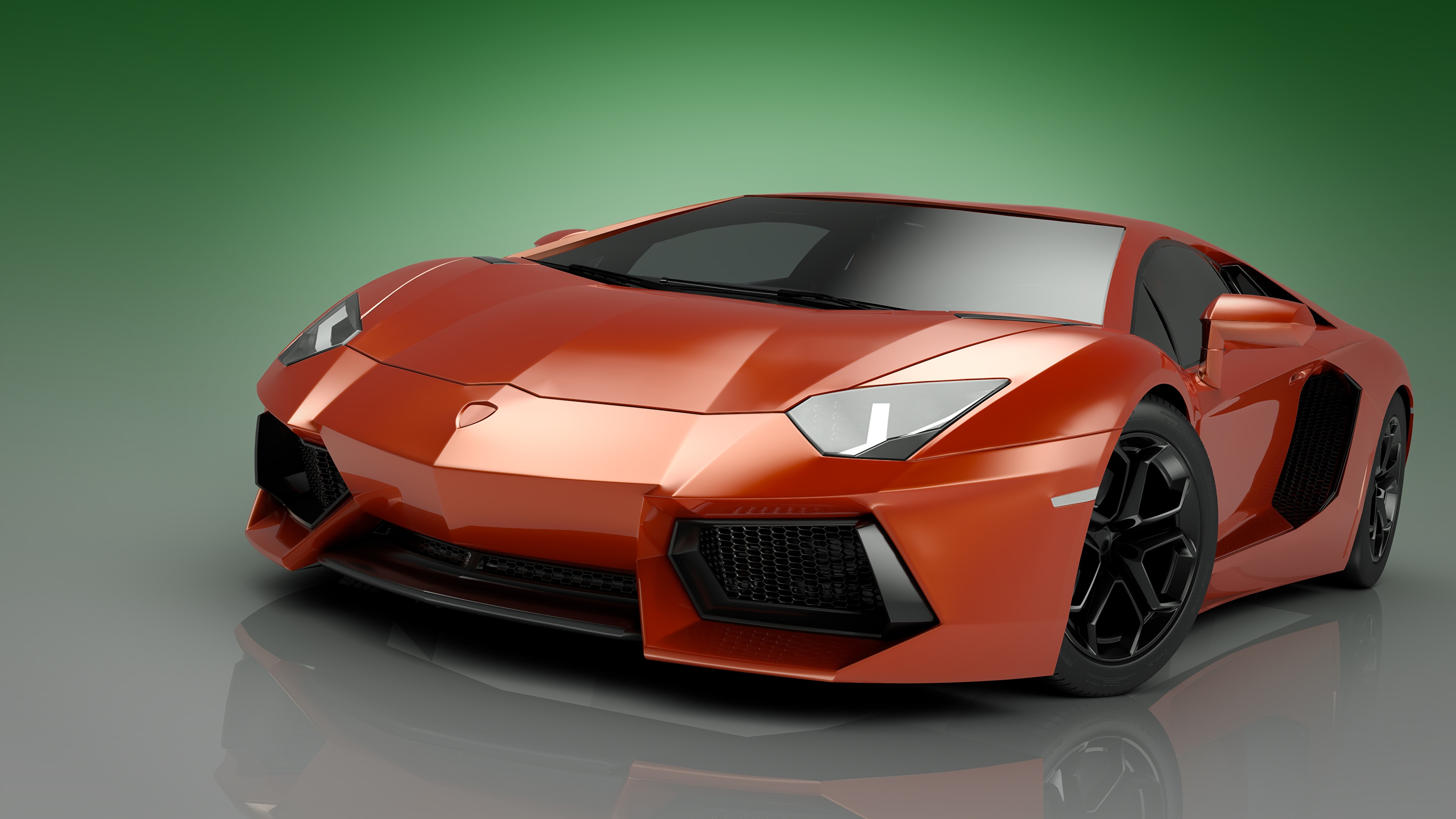 Carro En 3d Lamborghini - HD Wallpaper 
