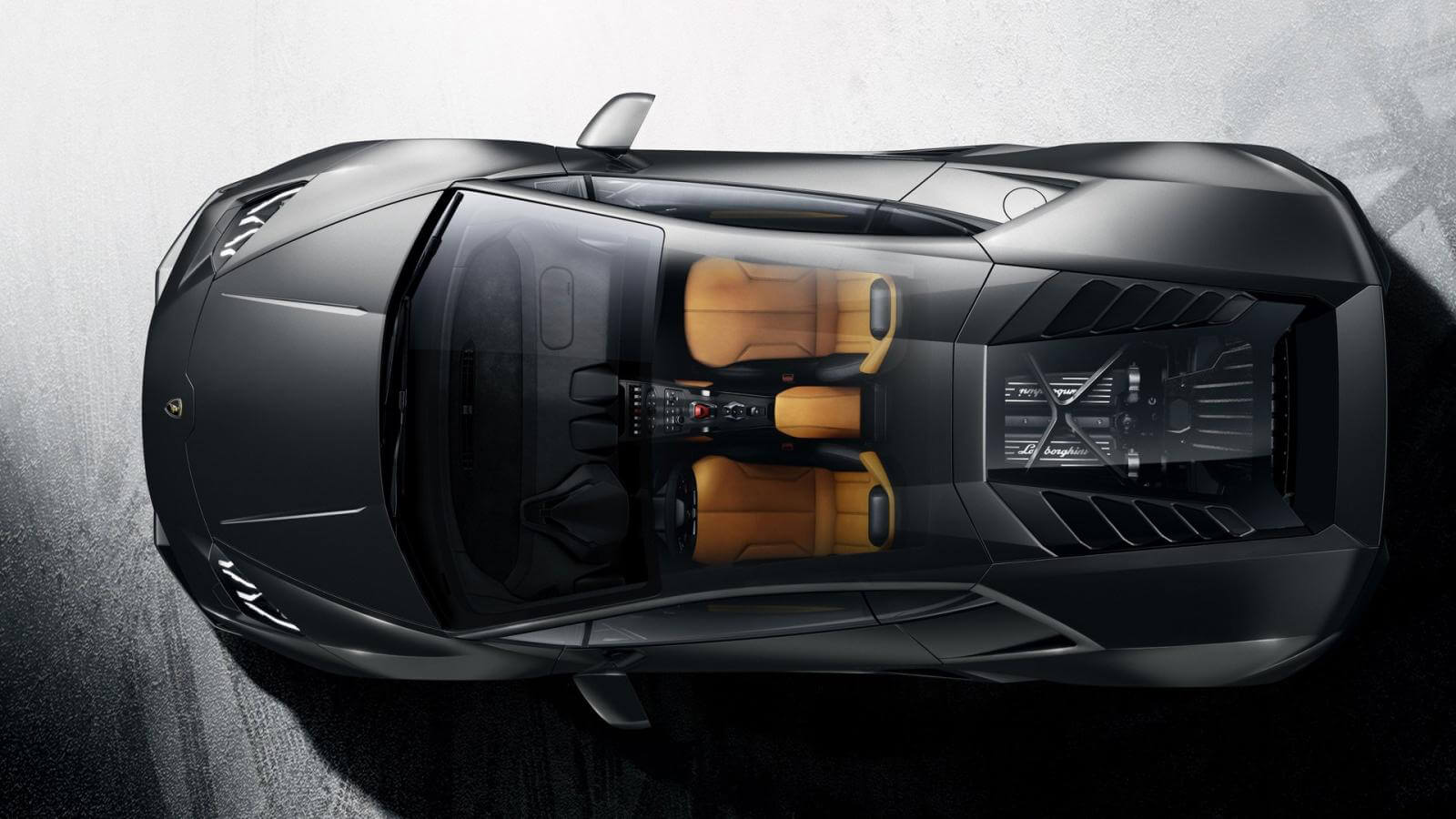 Lamborghini Huracan Spyder Top View - HD Wallpaper 