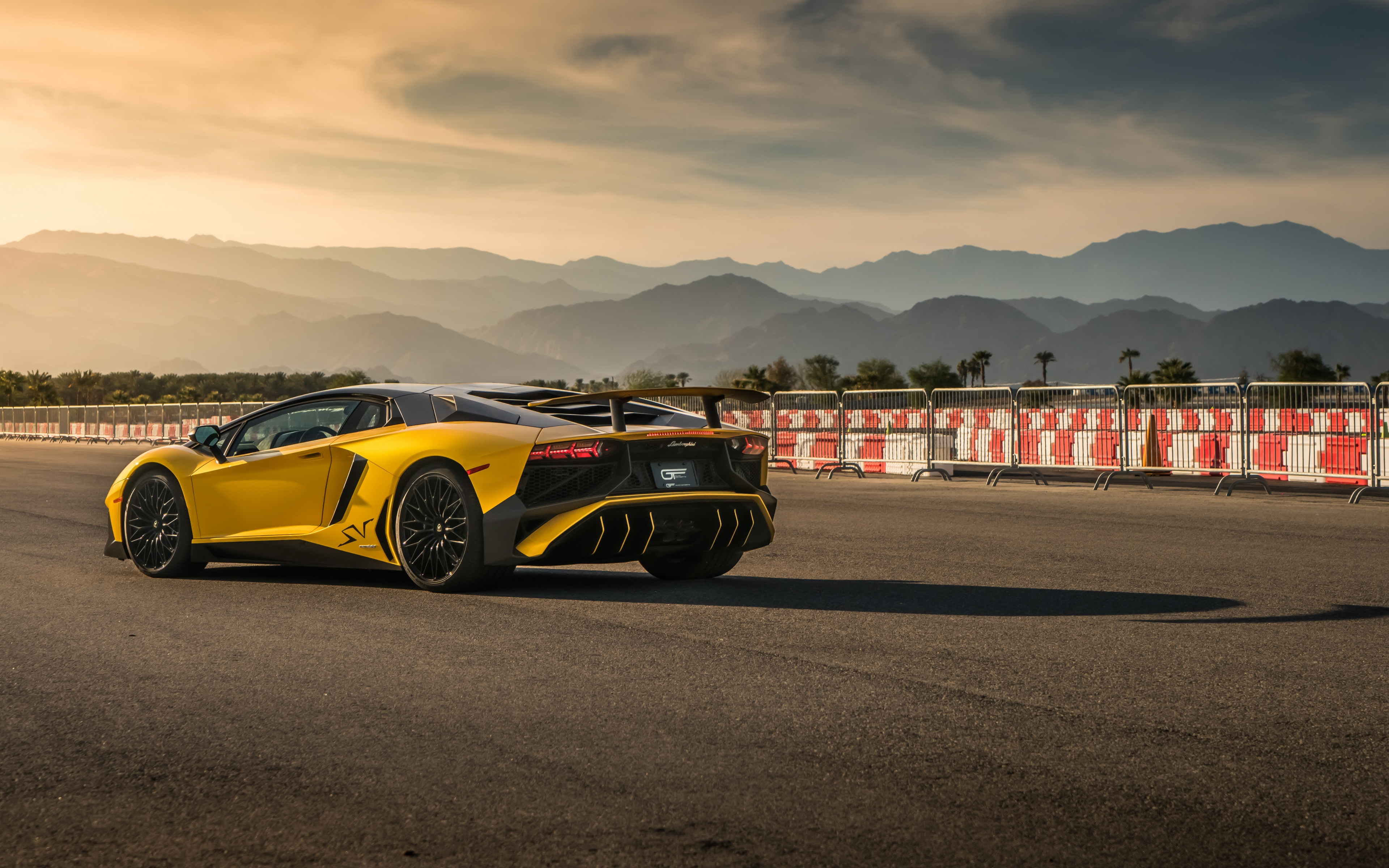 Lamborghini Aventador Svj, Yellow, Rear View, 2019, - Lambhorgini Aventador Svj Wallpaper Hd - HD Wallpaper 