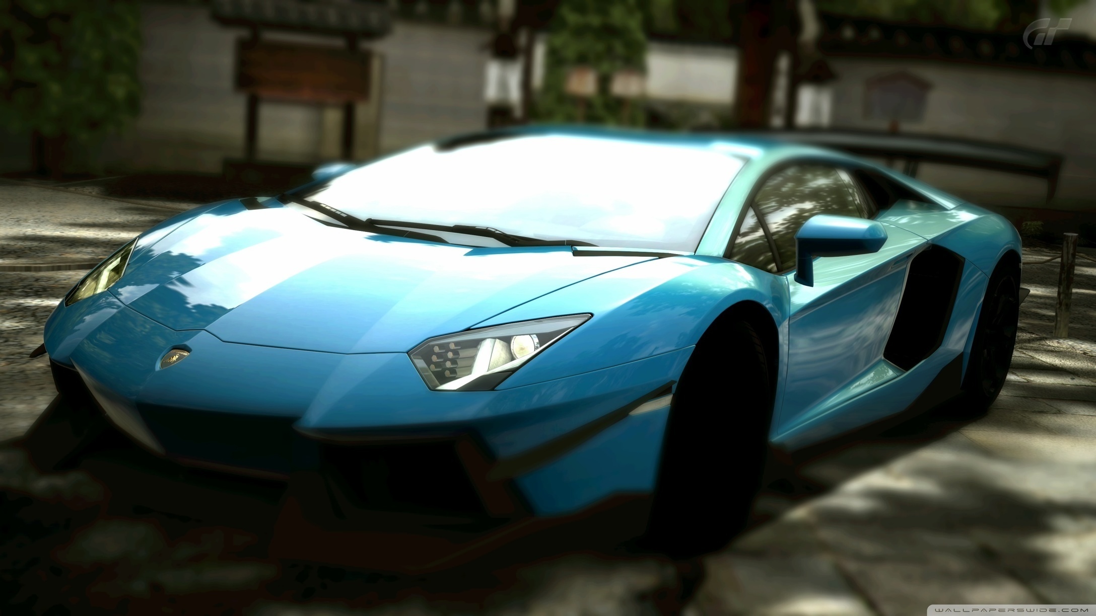 Lamborghini Aventador Hd Wallpapers - Lamborghini Aventador Blue Wallpaper Hd - HD Wallpaper 