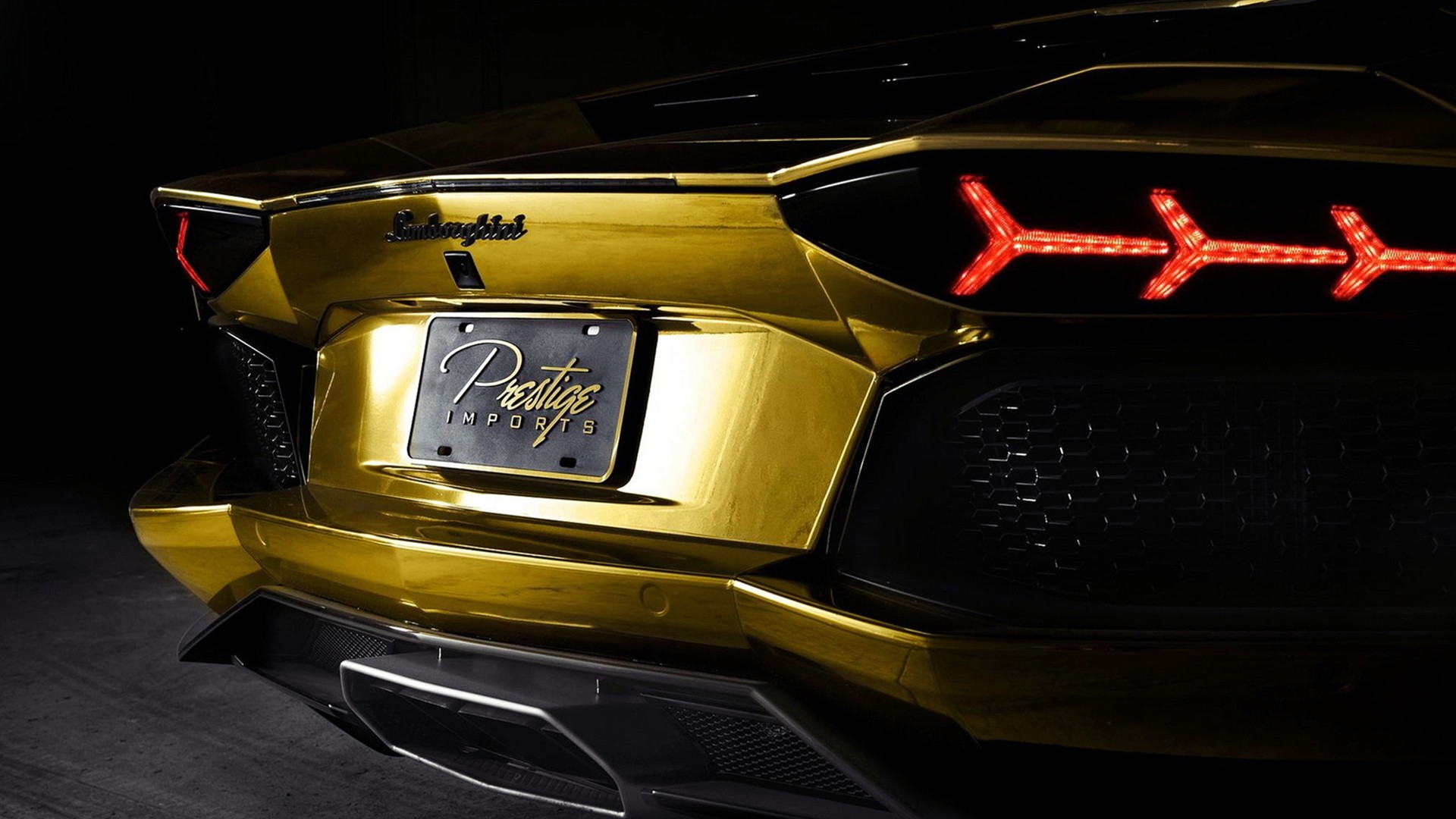 Lamborghini Aventador Luces Traseras - HD Wallpaper 
