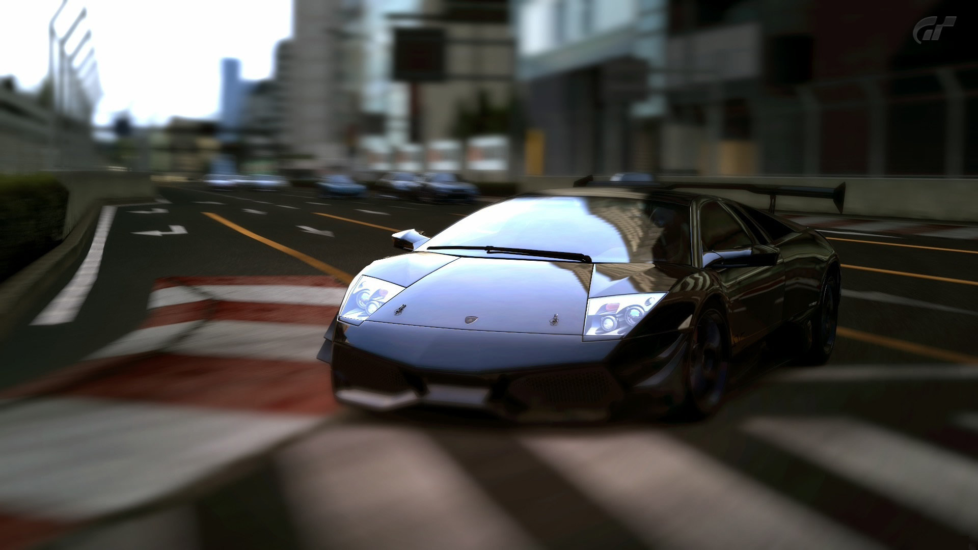 Download Hd 1080p Lamborghini Computer Wallpaper Id - Gran Turismo 5 Lamborghini Murcielago Sv - HD Wallpaper 