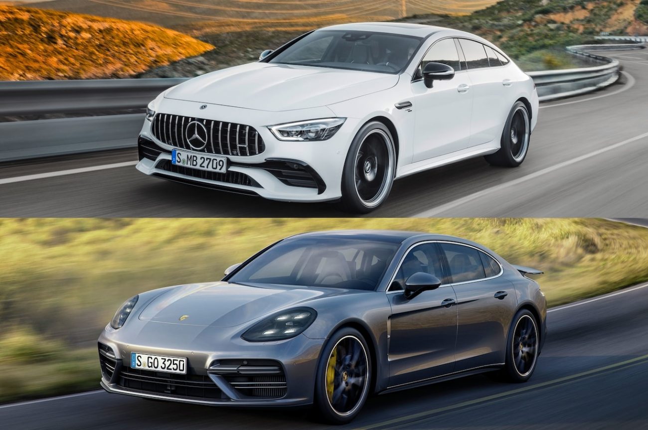2019 Porsche Panamera Coupe - Amg Gt Vs Panamera - HD Wallpaper 