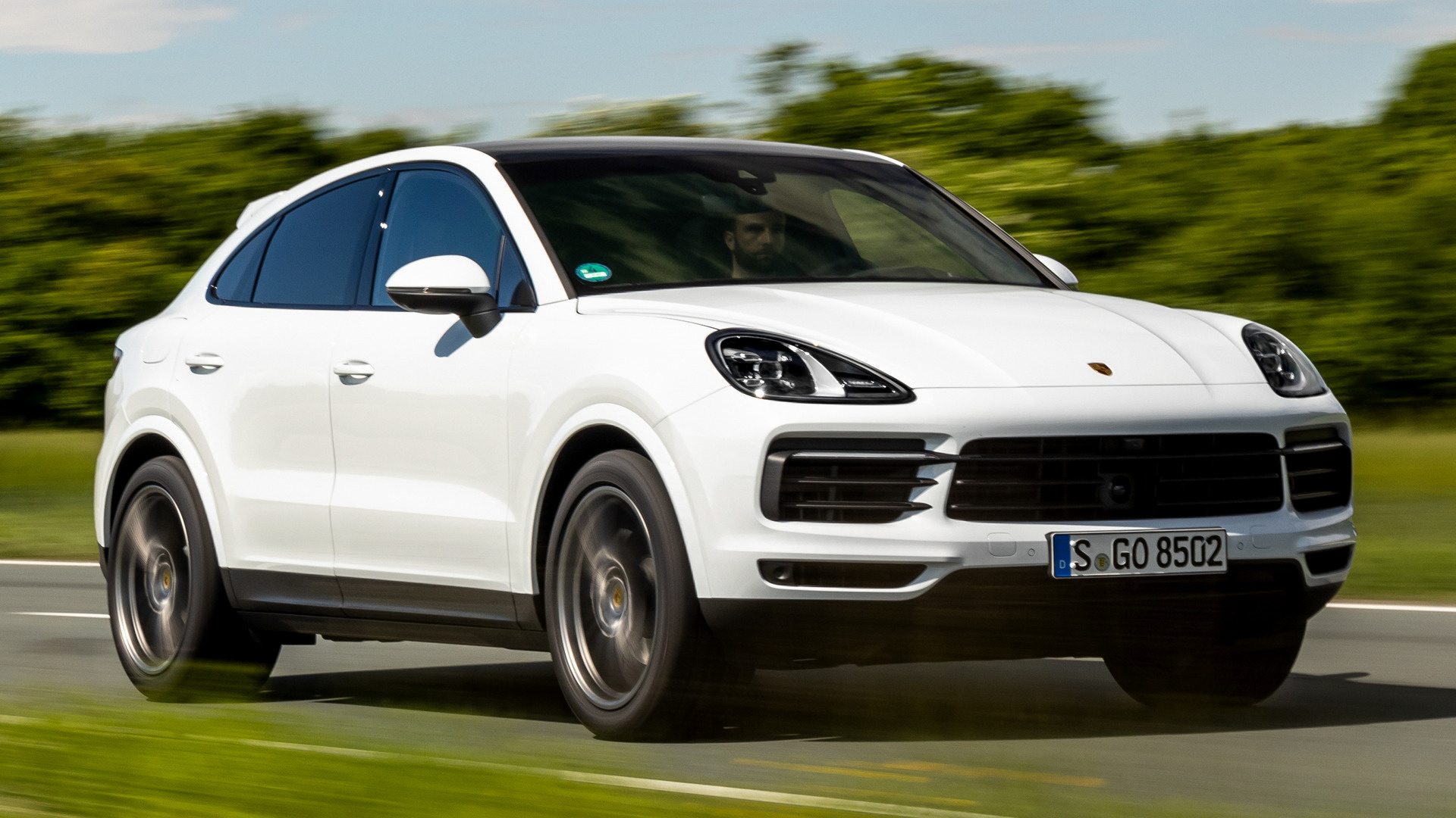 Porsche Cayenne Coupe Weiß - HD Wallpaper 