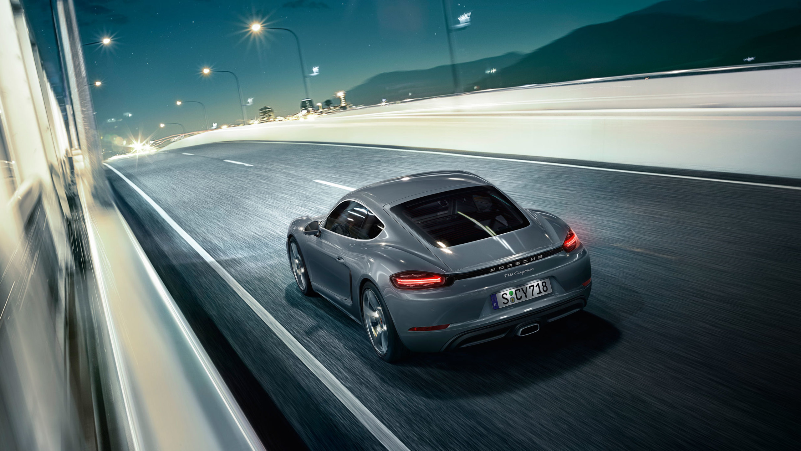 Porsche 718 Cayman Night 2560x1440 Wallpaper Teahub Io