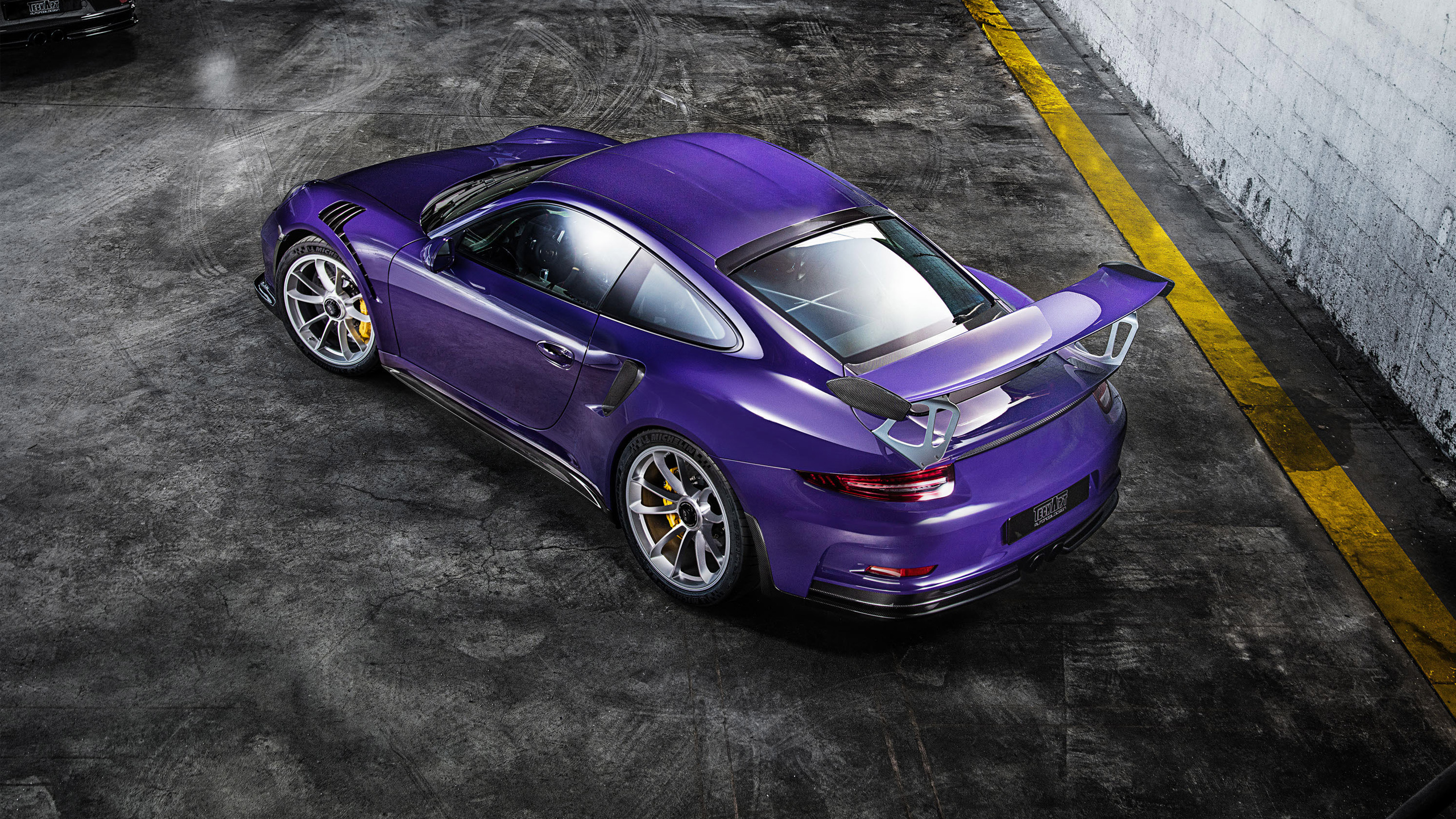 Porsche Gt3 Rs Purple 4k - HD Wallpaper 