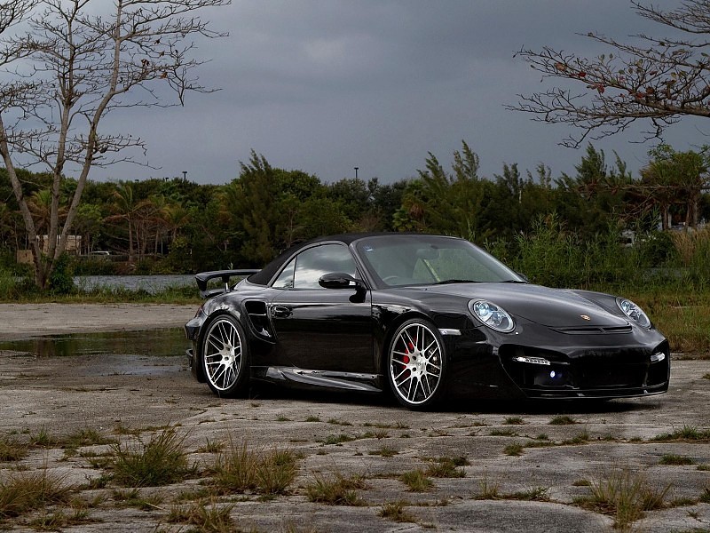 Porsche 911 Turbo Black Wallpaper - Porsche 911turbo S Wallpaper Hd For Desktop - HD Wallpaper 