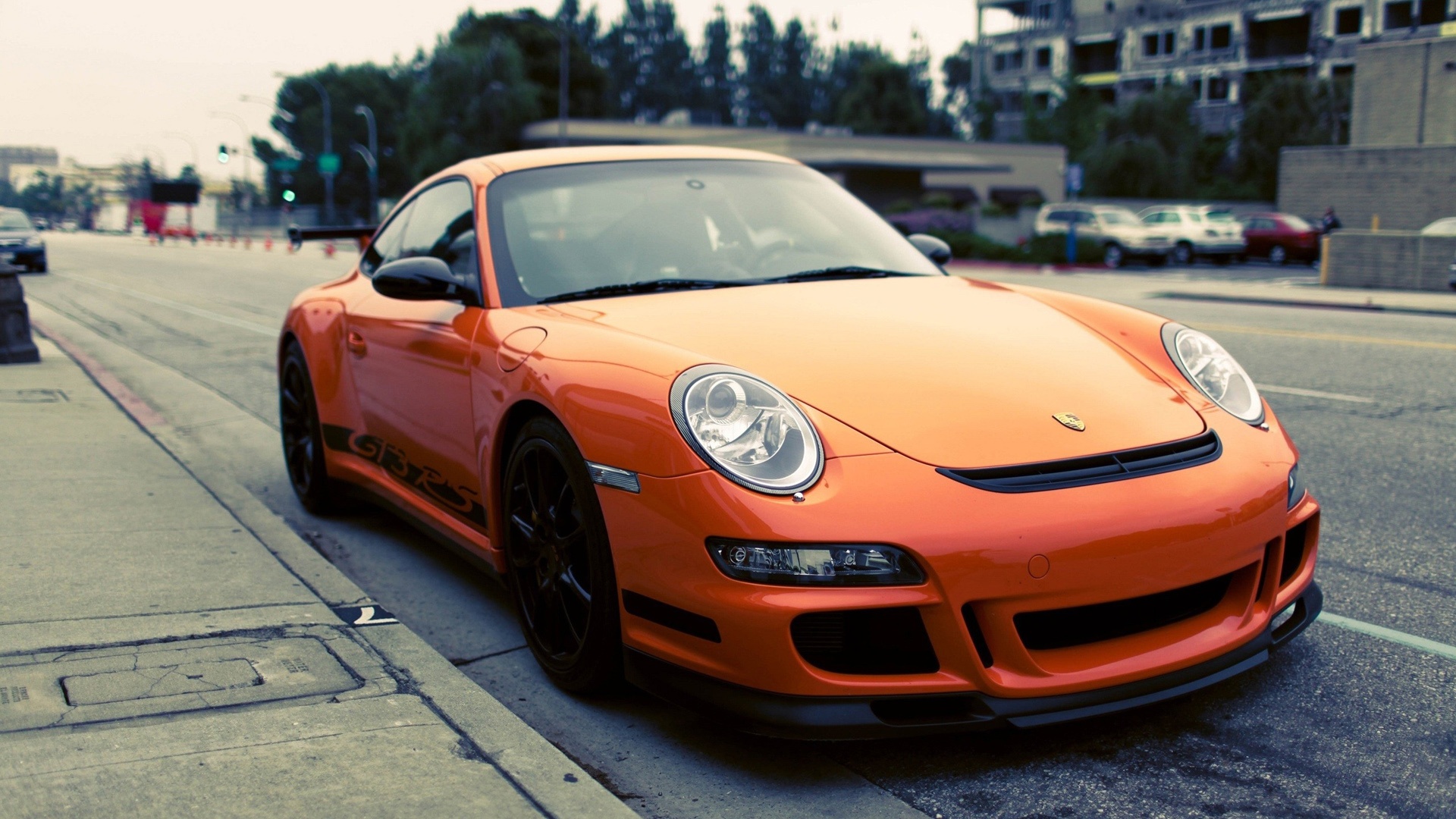 Porsche Gt3 Rs Orange - HD Wallpaper 