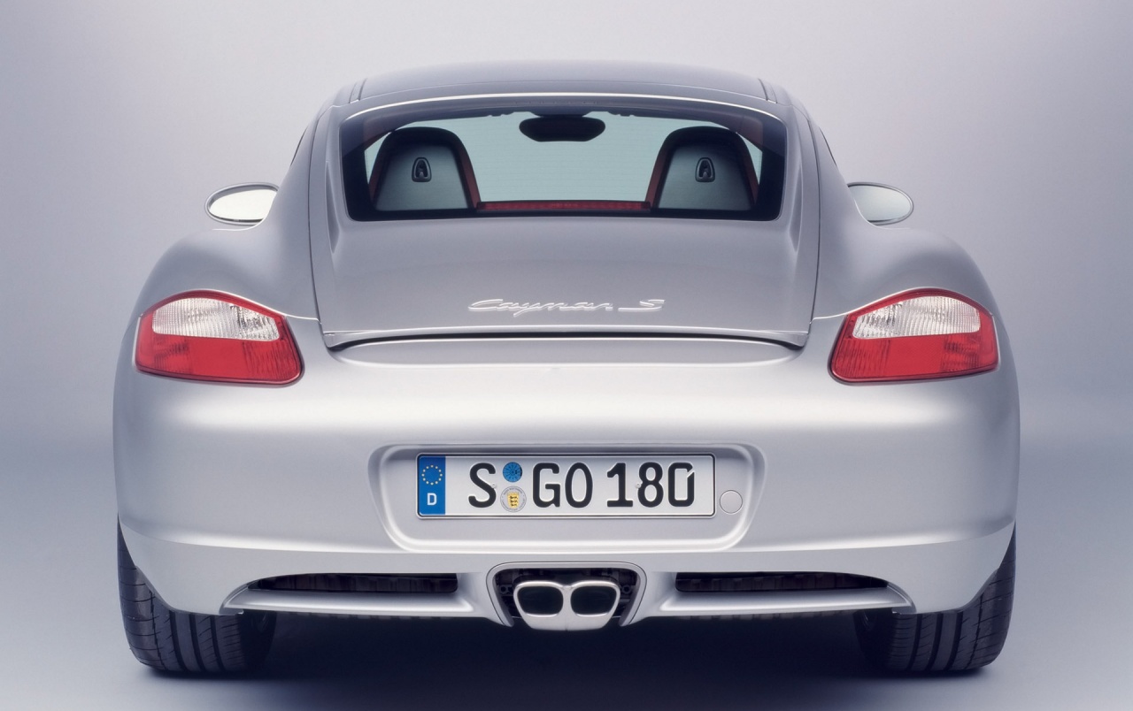 Porsche Cayman Wallpapers - Porsche Cayman Rear - HD Wallpaper 