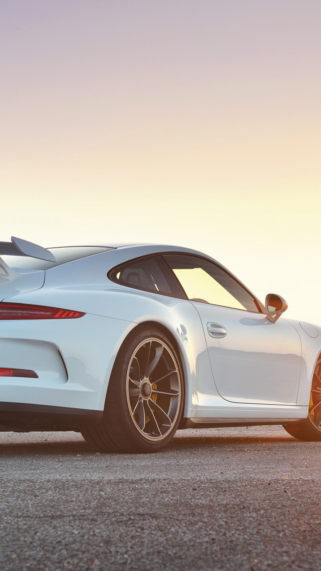 Porsche 911 Gt3, White, Side View, Sunlight, Cars, - HD Wallpaper 