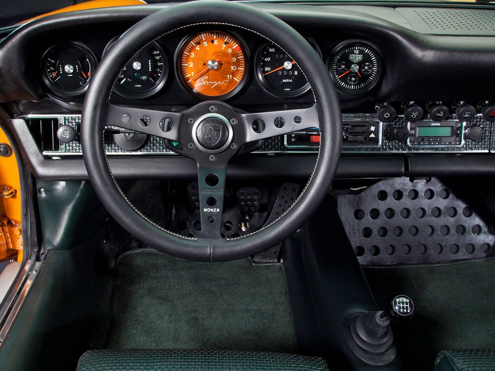 Singer Porsche 911 Interior - Old Porsche 911 Steering Wheel - HD Wallpaper 