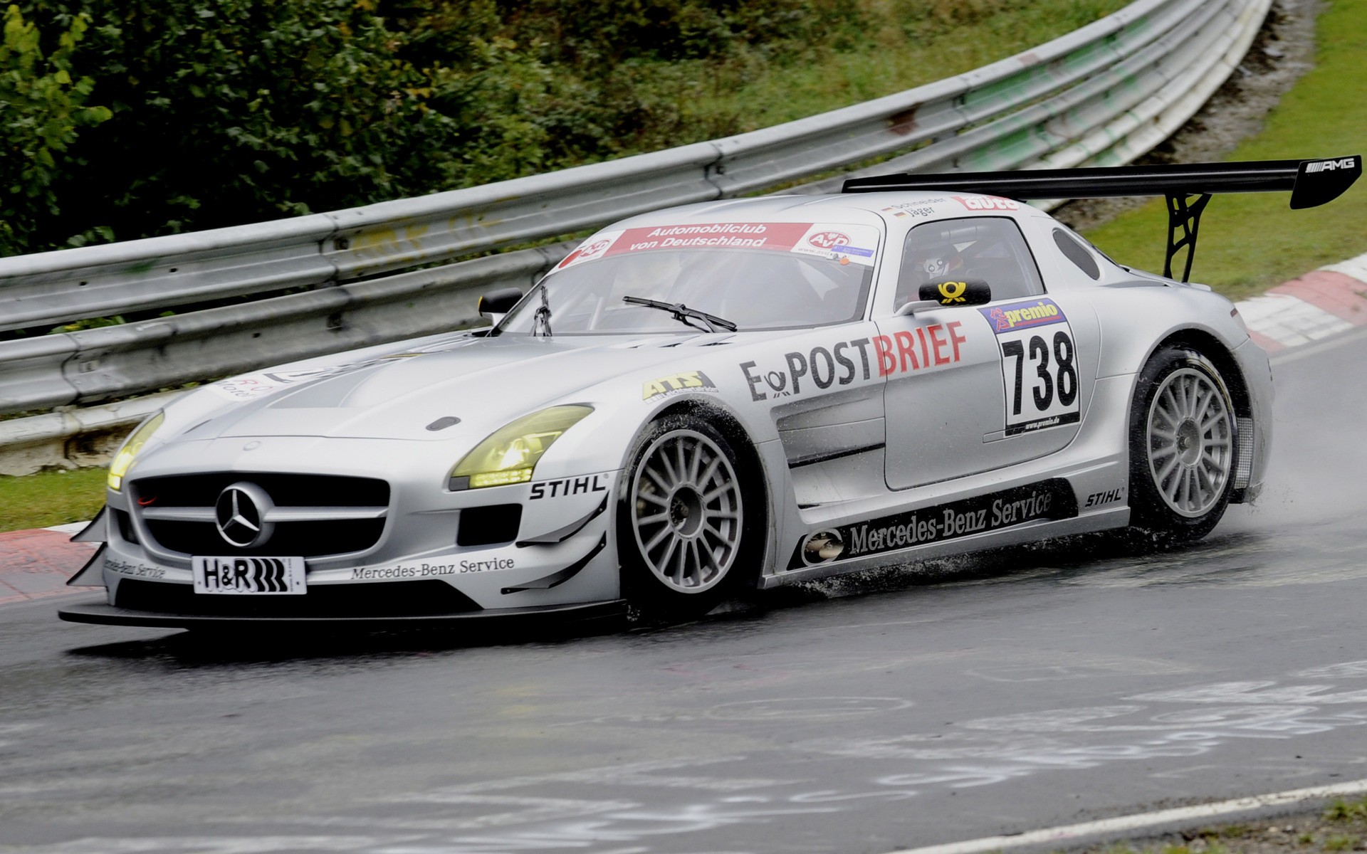 2019 Mercedes Amg Sls Gt3 - HD Wallpaper 