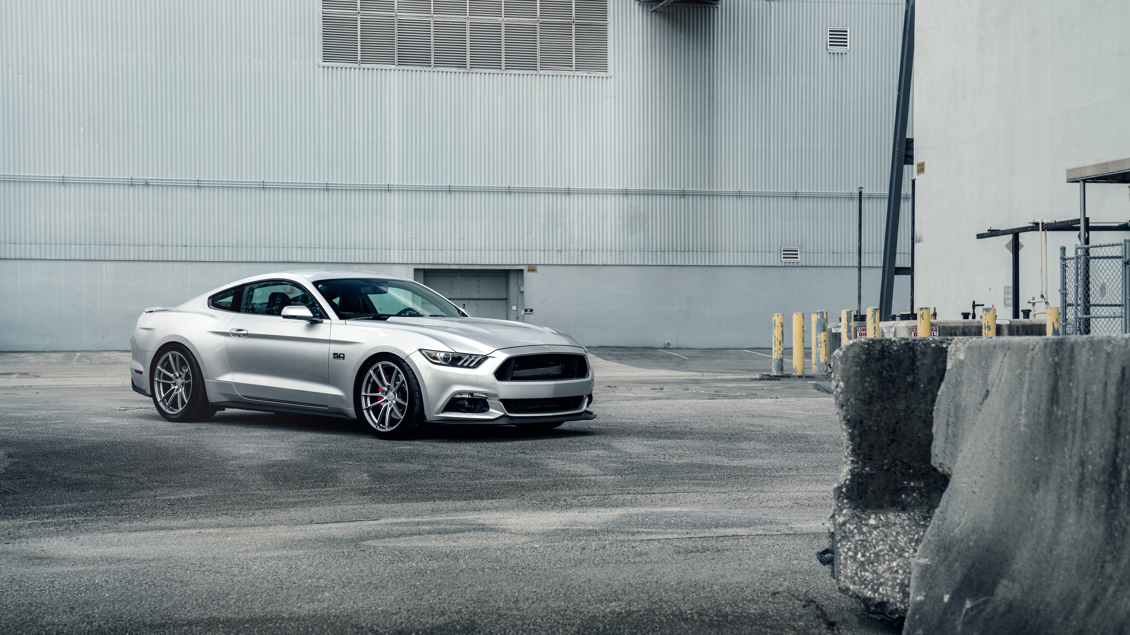 Velgen Silver Mustang Twin Turbo - Ford Mustang - HD Wallpaper 