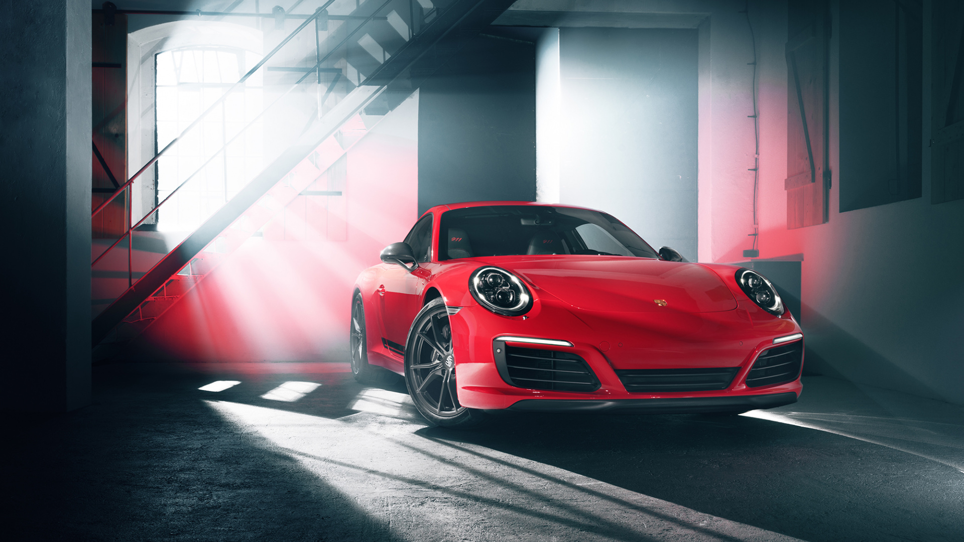 Porsche 911 Carrera S Red - HD Wallpaper 