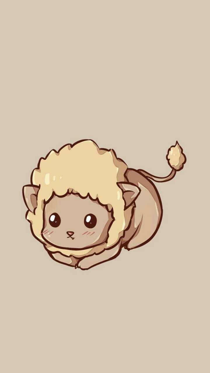 Image - Kawaii Lion - HD Wallpaper 