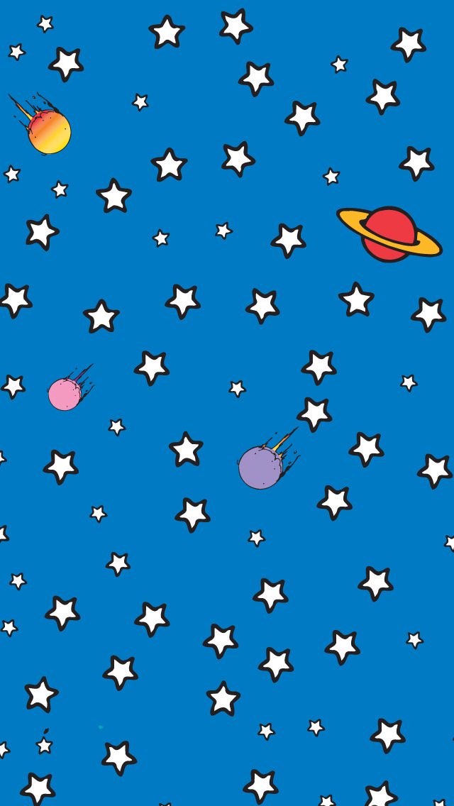 Cartoon Stars Wallpaper Iphone - HD Wallpaper 