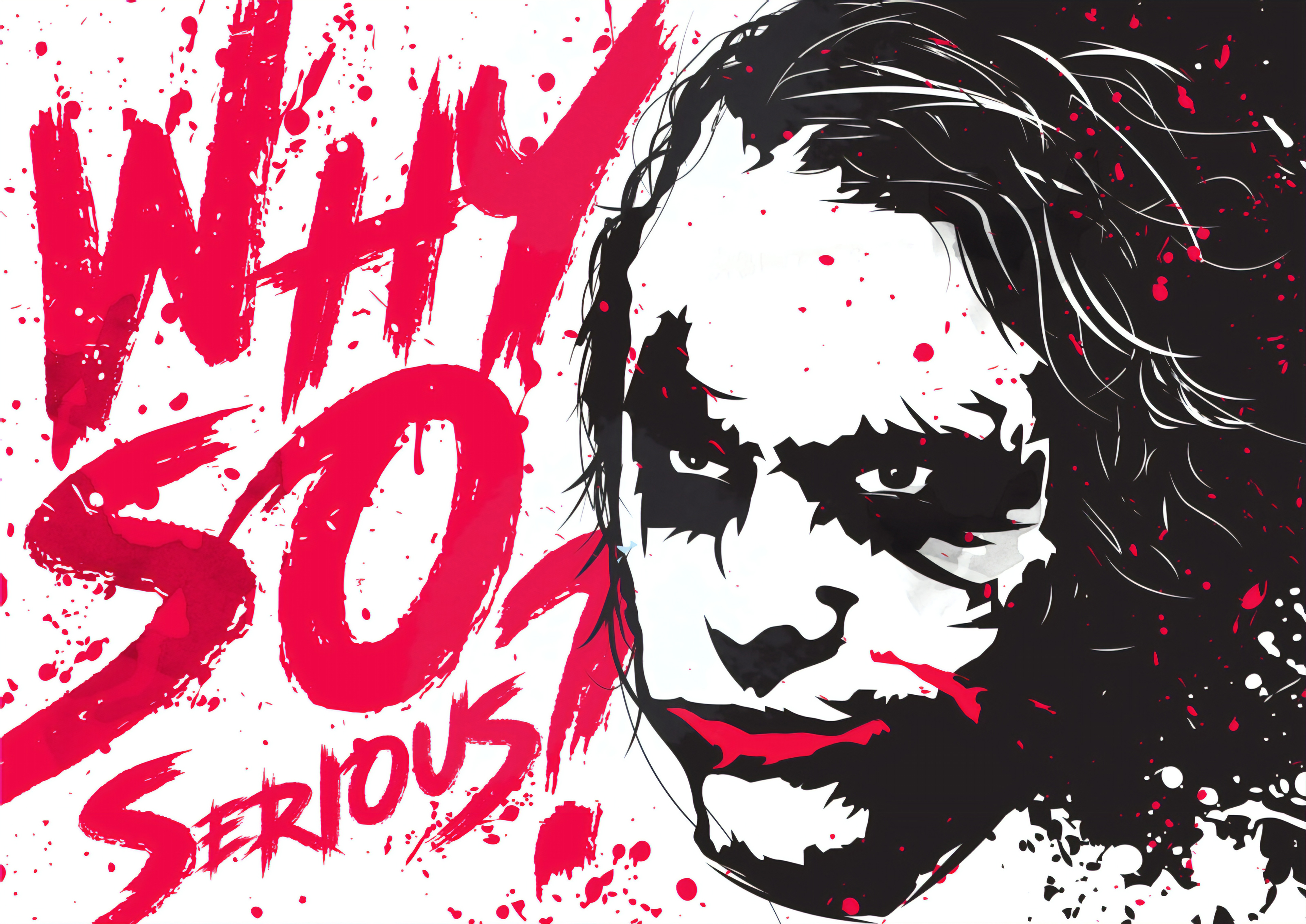 Joker Why So Serious 4k - HD Wallpaper 