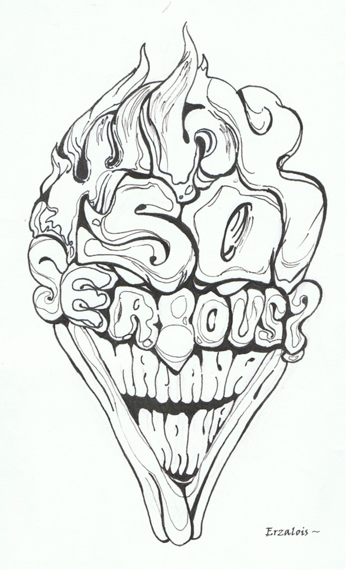 Why So Serious Hahahaha Le Joker By Erzalois - Sketch - HD Wallpaper 