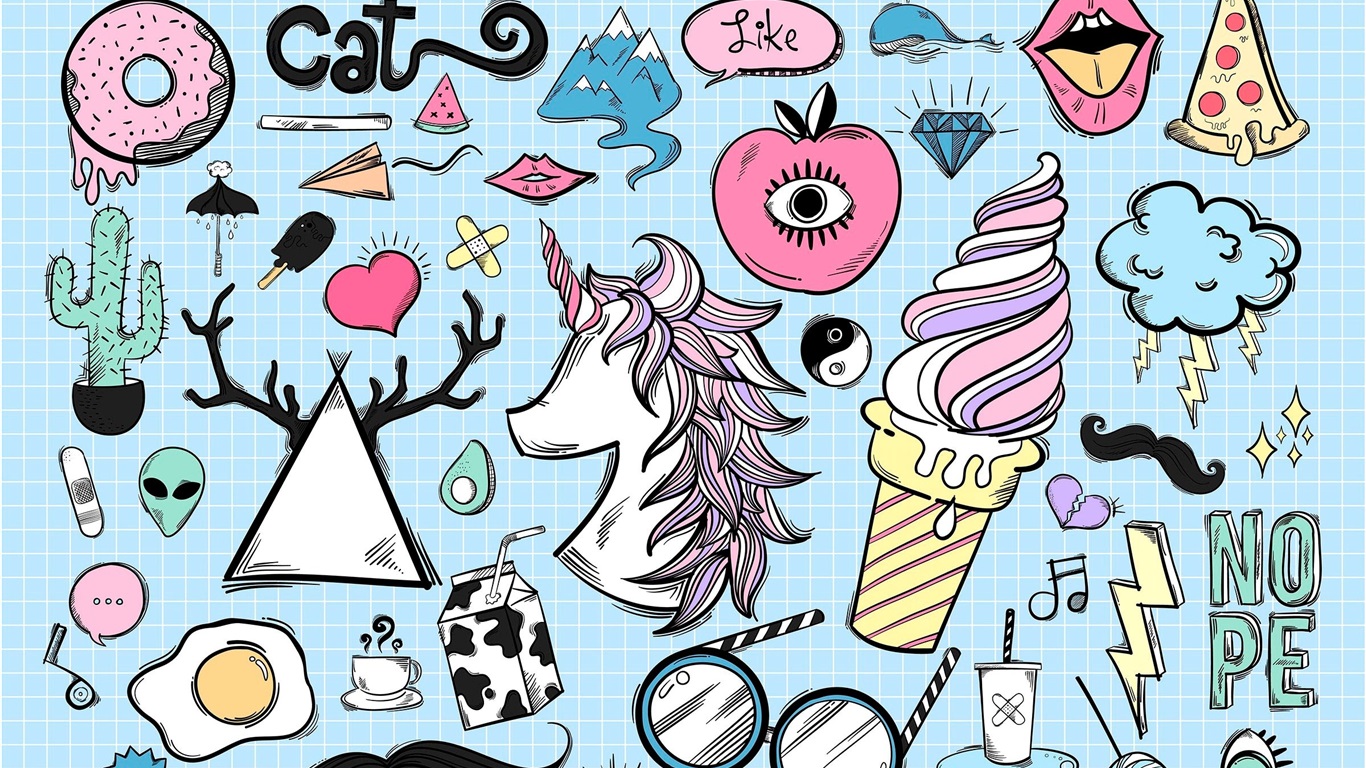 Doodle Drawing Book - HD Wallpaper 