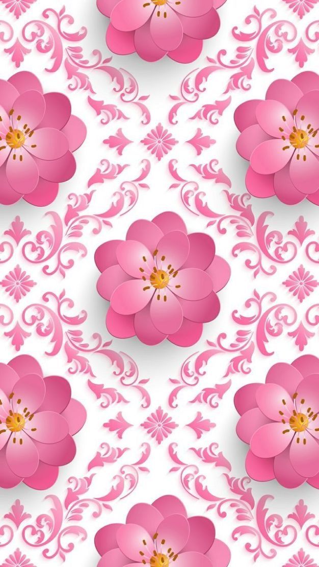 Vector Flower Seamless Pattern Background Elegant Texture - HD Wallpaper 