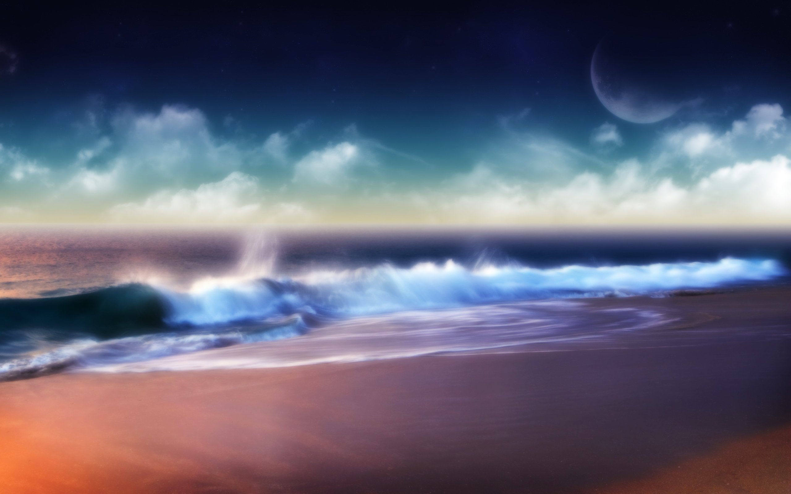 Sea Wallpaper Fantasy - HD Wallpaper 