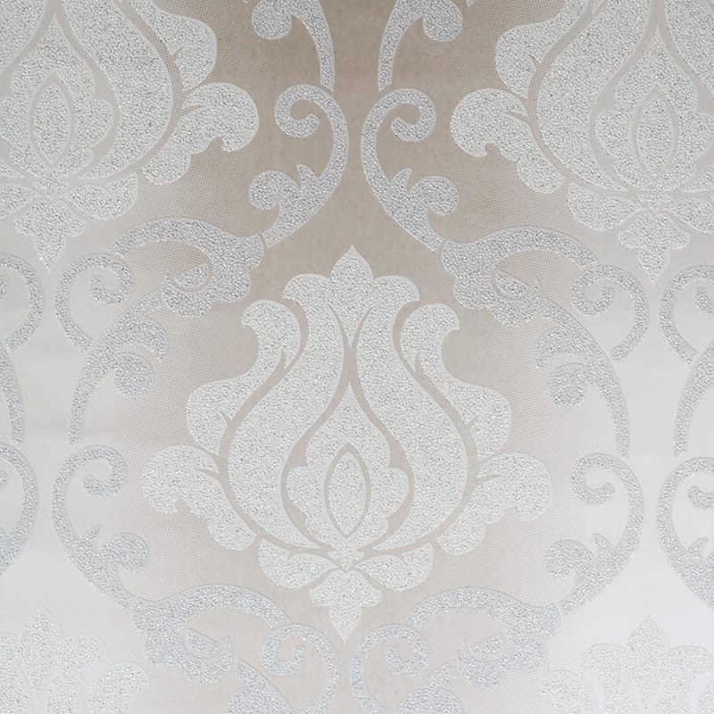 Creation Omega Glitter Damask Wallpaper 34860 2 Beige - HD Wallpaper 