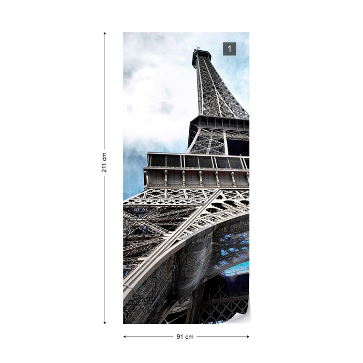Eiffel Tower Paris Wallpaper Mural - Eiffel Tower Black And White - HD Wallpaper 
