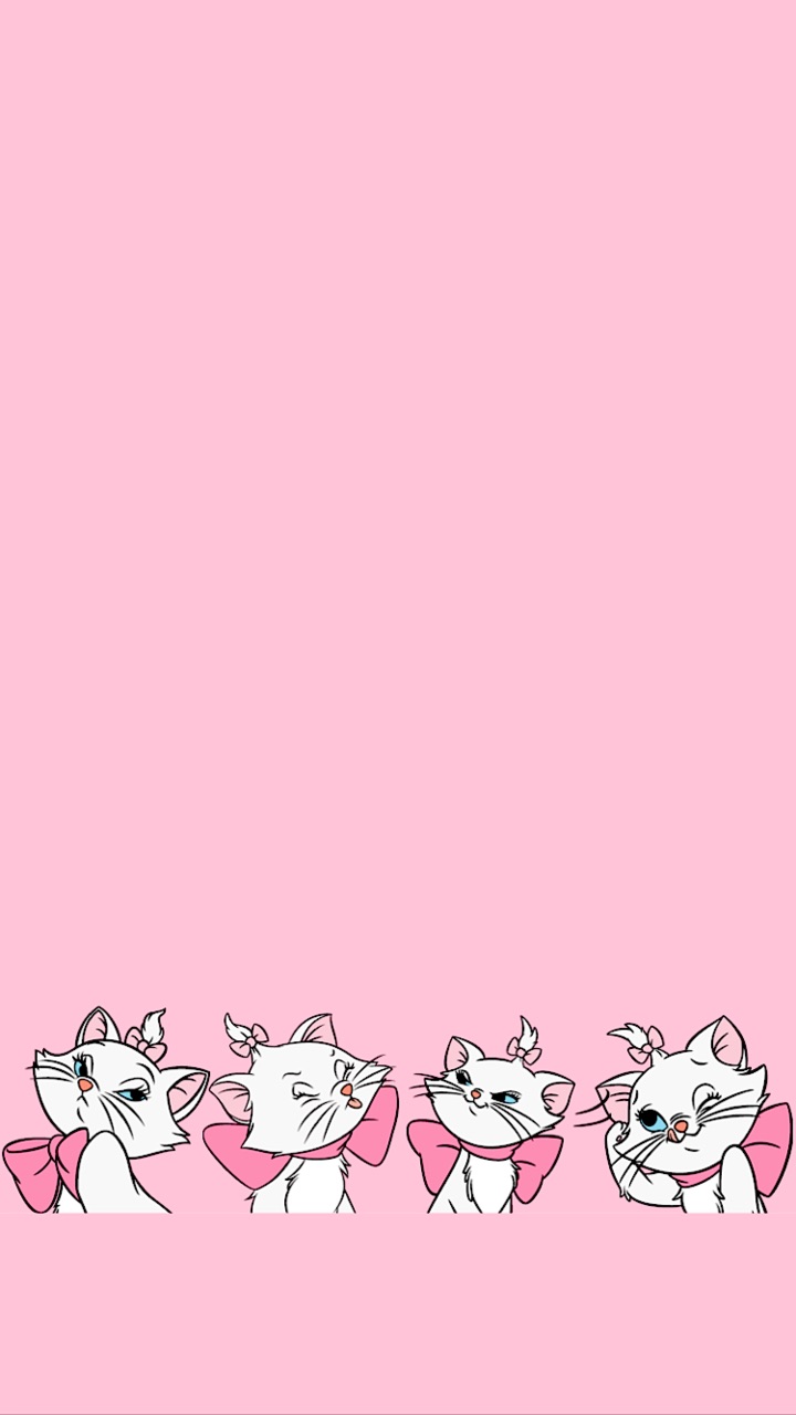 Cat, Wallpaper, And Pink Image - Iphone Backgrounds Aristocat - HD Wallpaper 