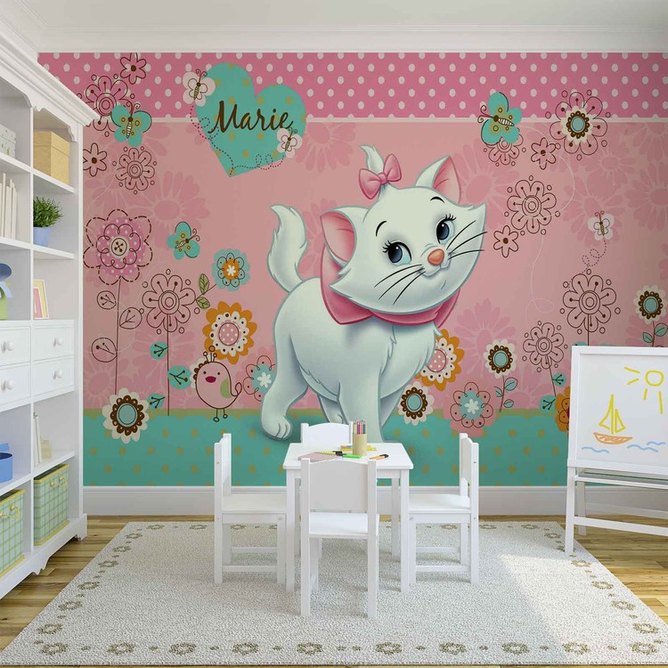 Disney Aristocats Marie Wallpaper Mural - Mural Cars - HD Wallpaper 