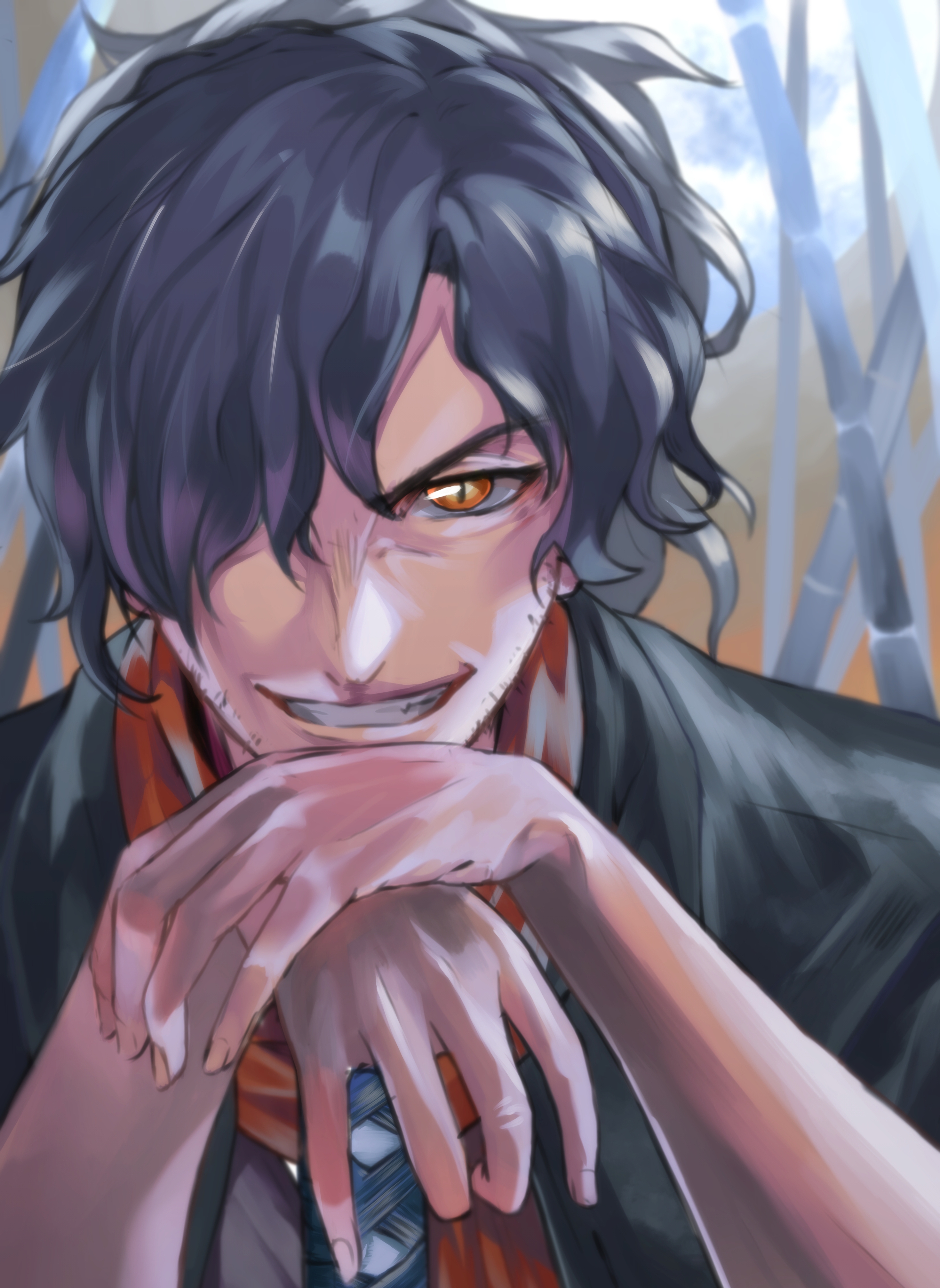 Fate Grand Order, Assassin, Creepey Smile, Anime Guy - Anime Guy Smile -  2938x4026 Wallpaper - teahub.io