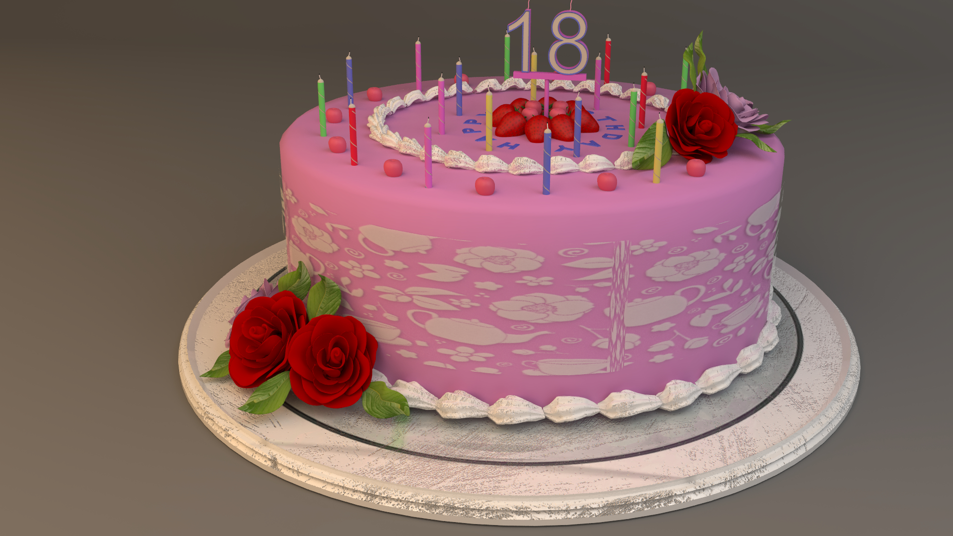 Birthday Cake - HD Wallpaper 