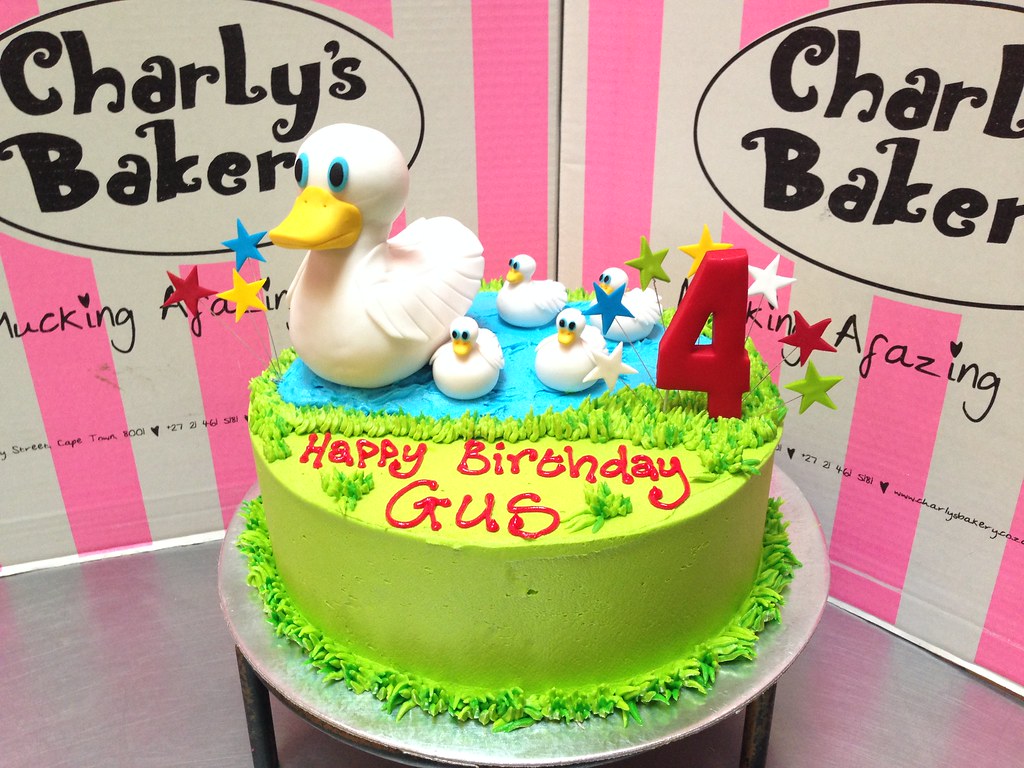 Duck Pond Birthday Cake For A Girl - HD Wallpaper 