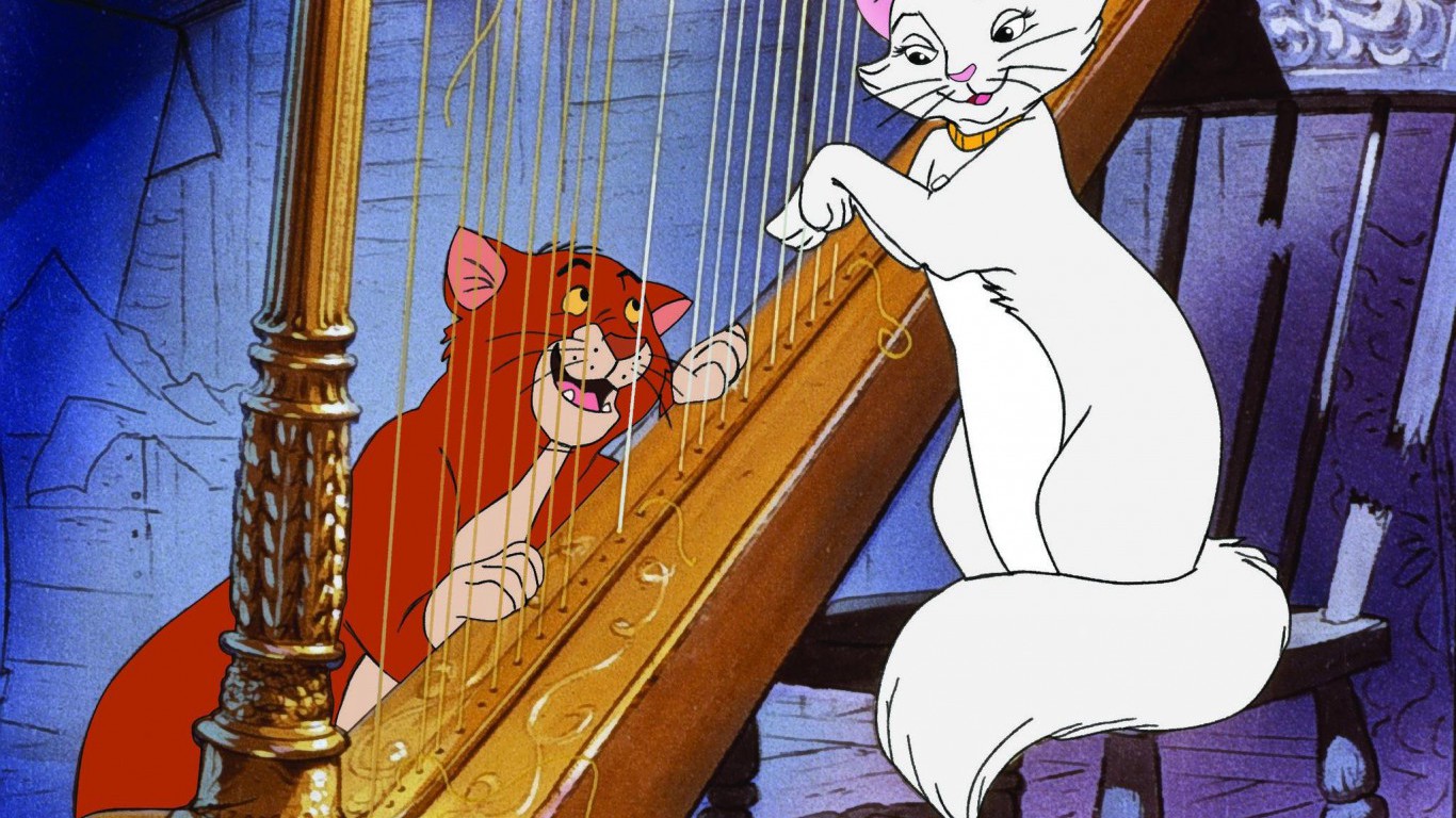 The Aristocats Animation Cartoon Cat Cats Family Disney - Disney Aristocats - HD Wallpaper 